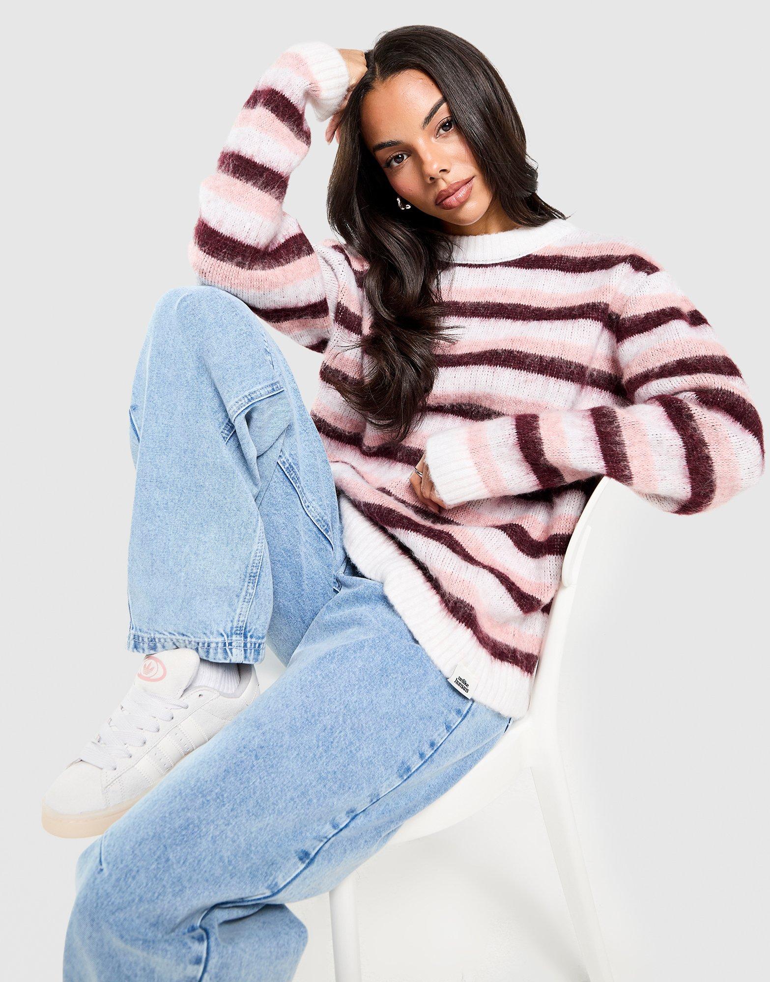 Unlike Humans Stripe Knit Sweatshirt