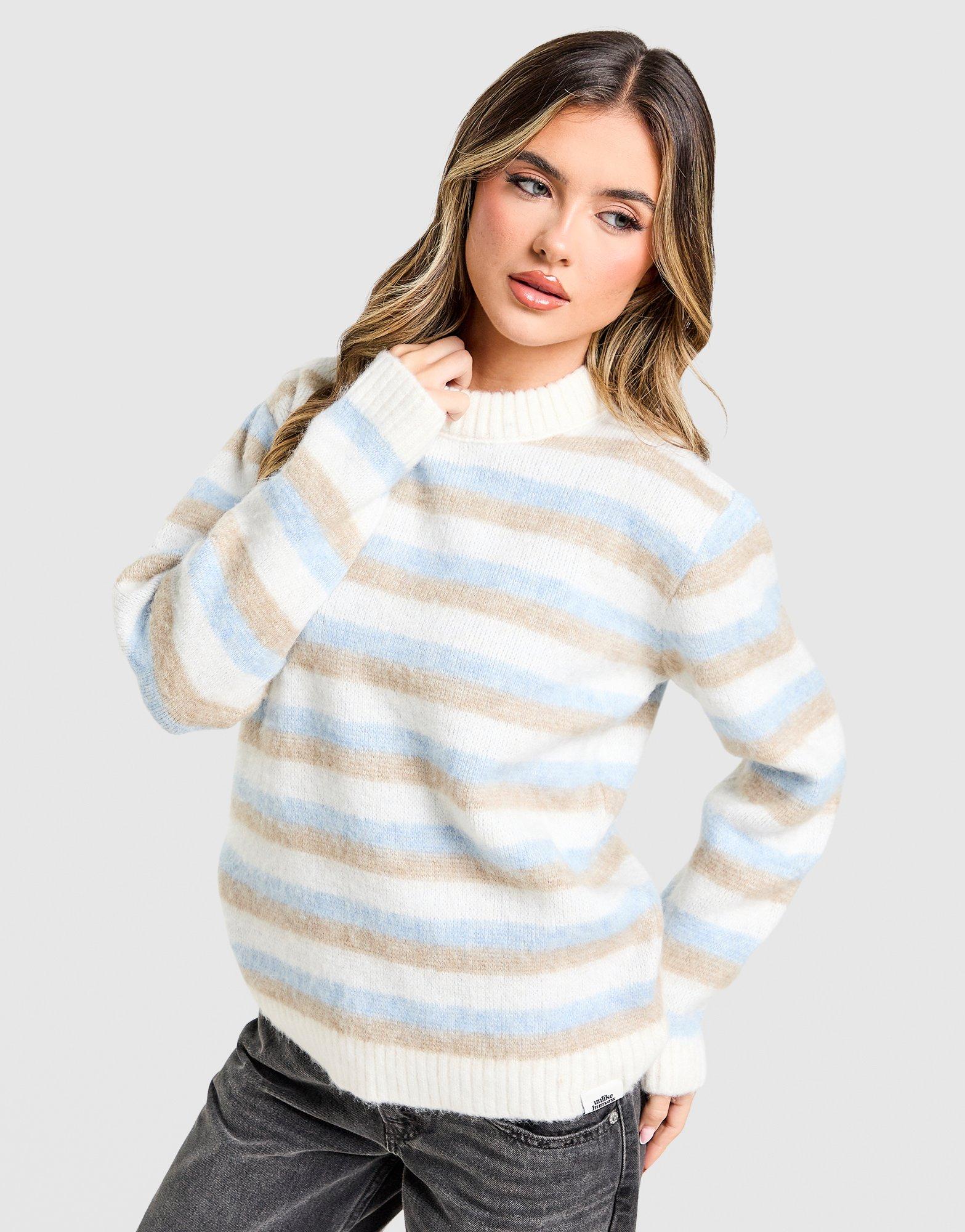 Unlike Humans Stripe Knit Sweatshirt
