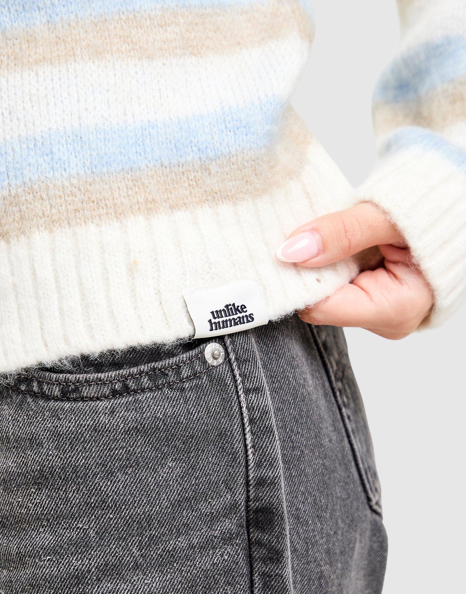 Unlike Humans Stripe Knit Sweatshirt