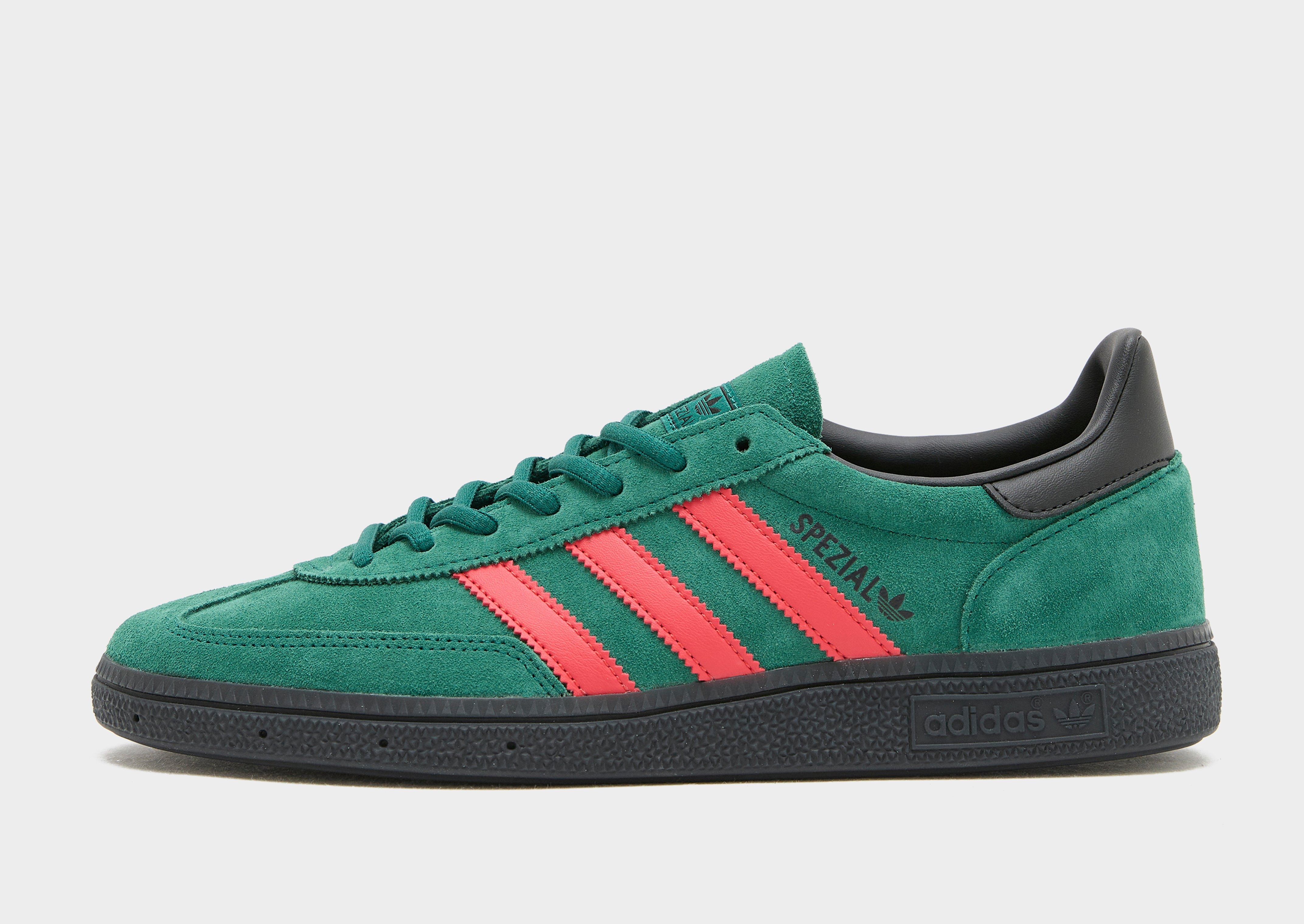 adidas SPEZIAL スエード スニーカー グリーン/レッド Green adidas Originals Handball Spezial - JD Sports Global