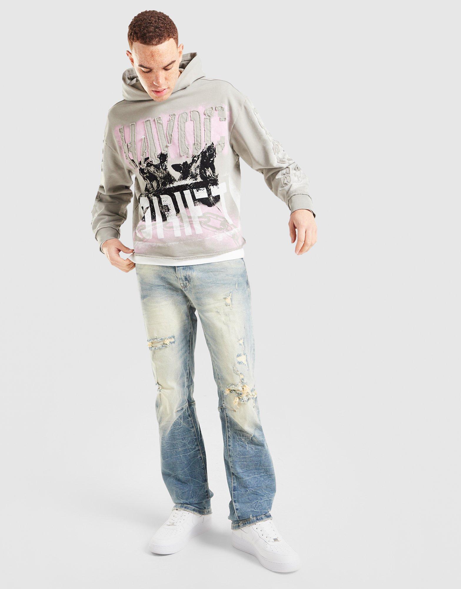 Smoke Rise Straight Stone Washed Jeans