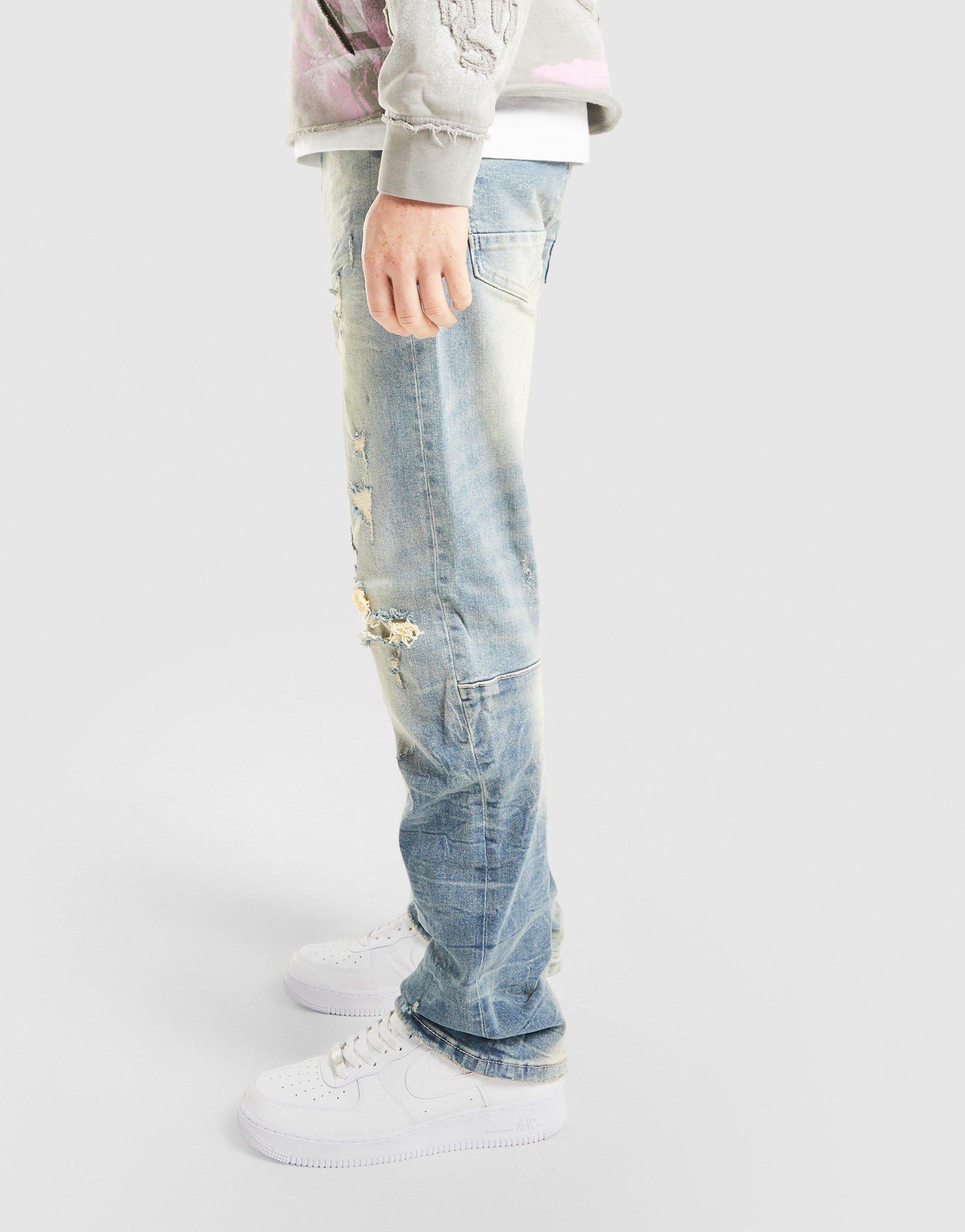Smoke Rise Straight Stone Washed Jeans