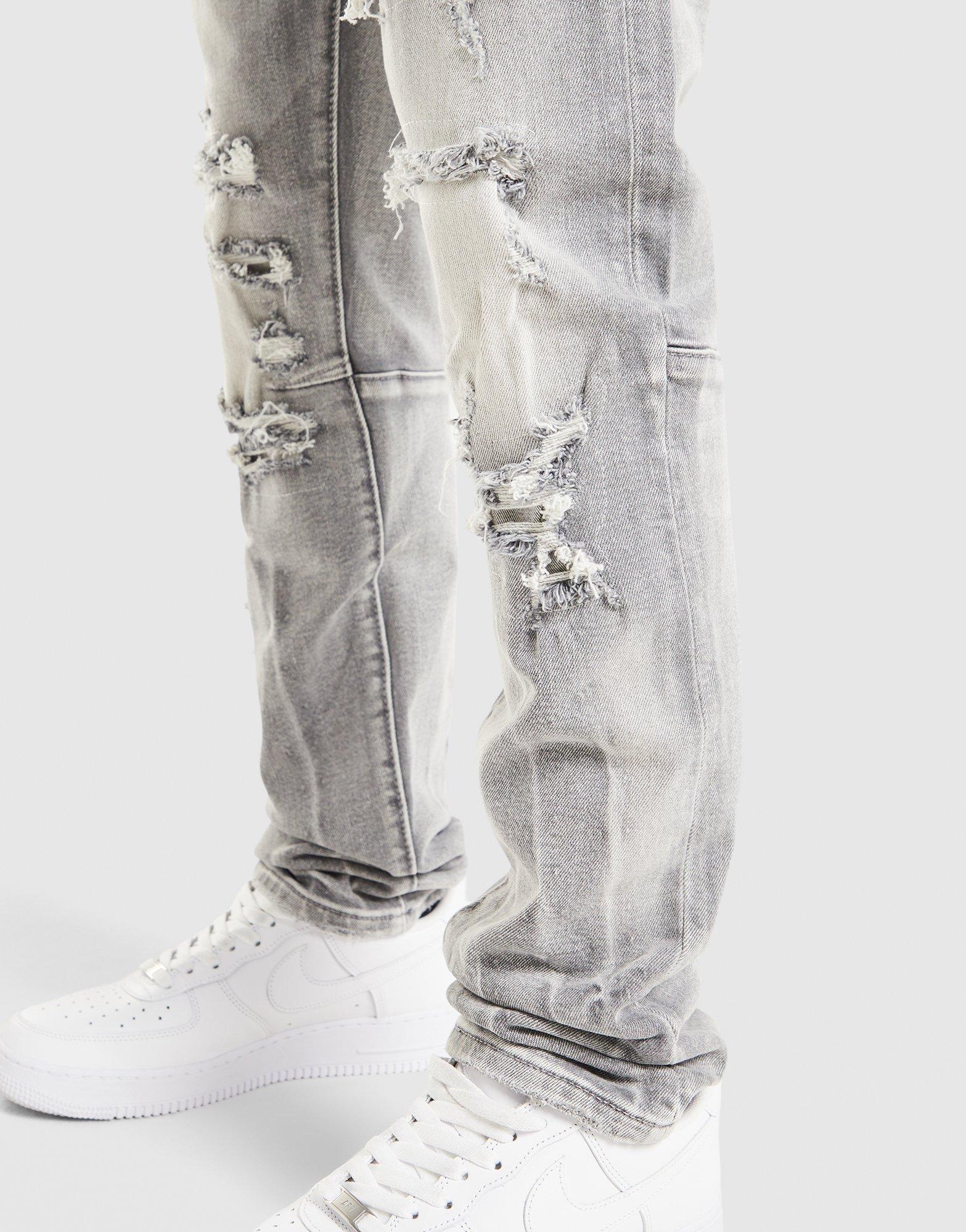 Smoke Rise Slim Ripped Jeans