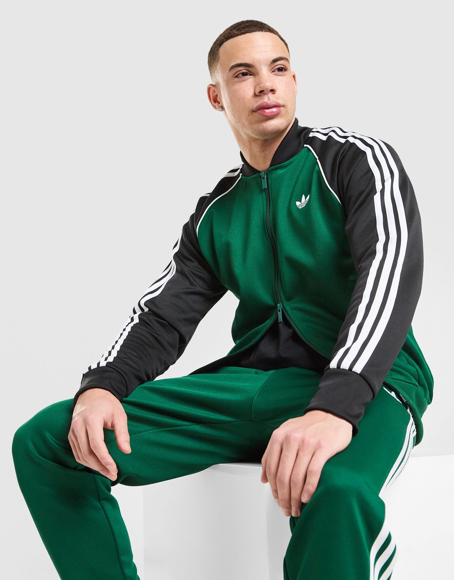 Green adidas Originals SST Track Top | JD Sports UK