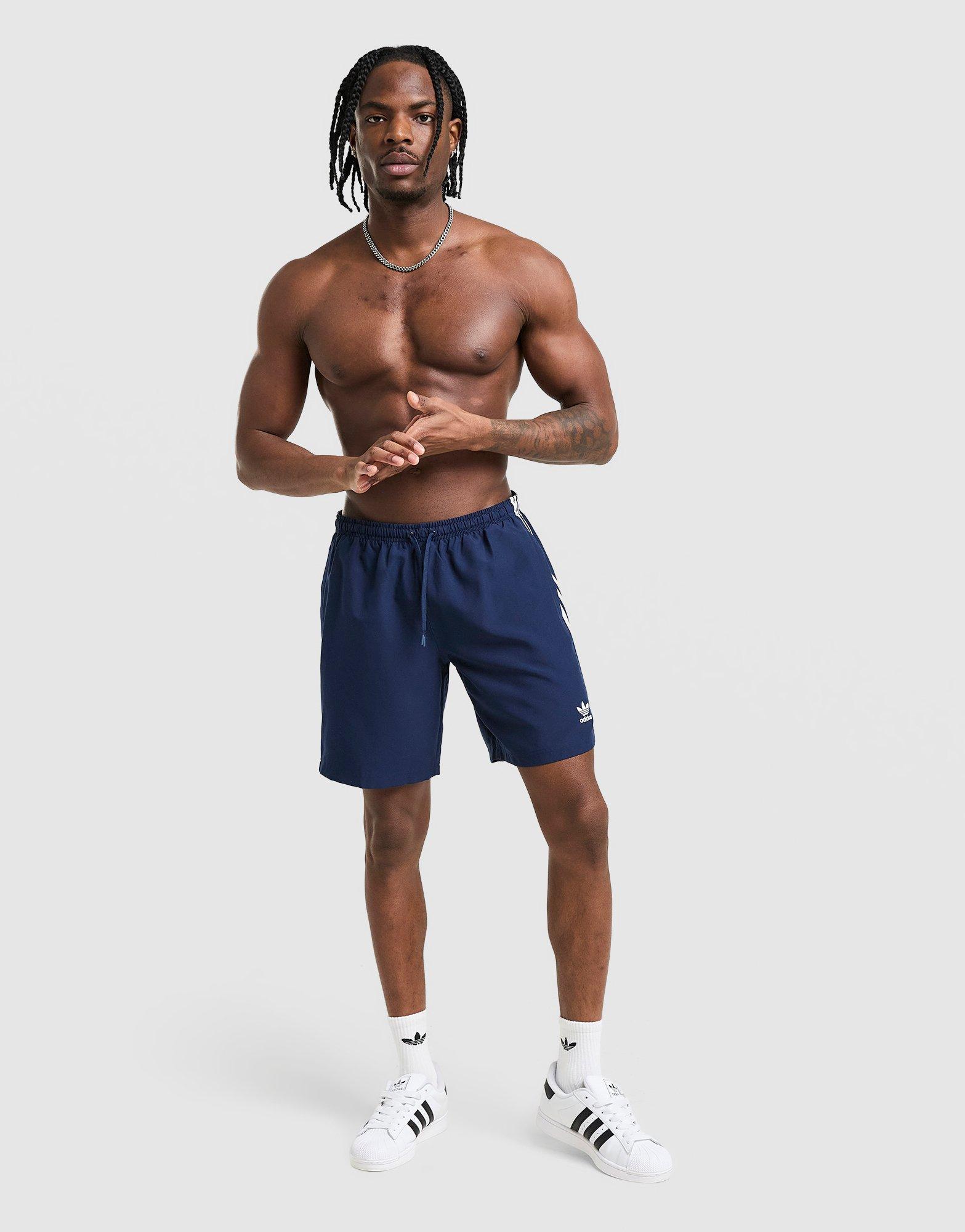 adidas Originals 3-Stripes 8" Swim Shorts