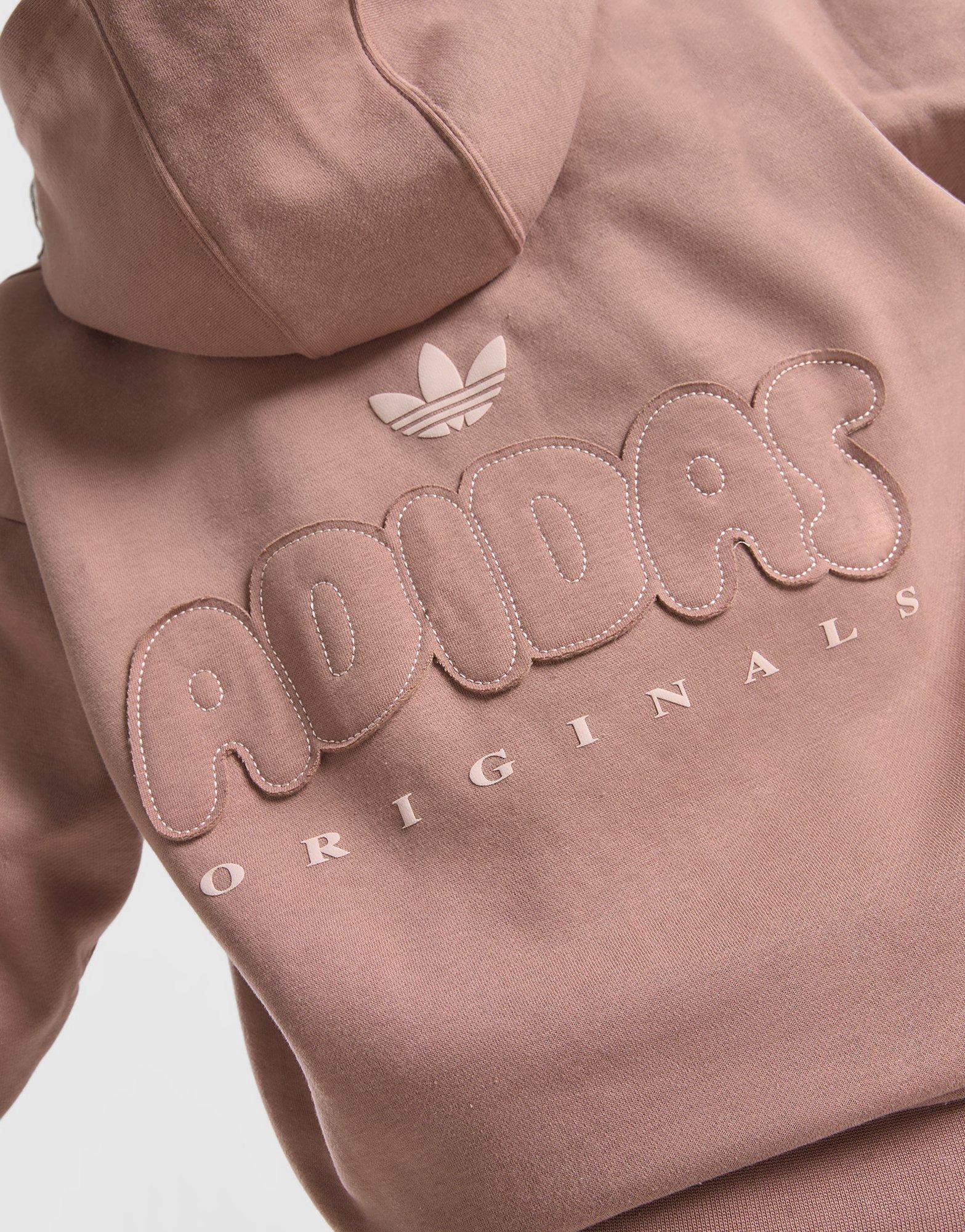 adidas Originals Girls' Logo Full Zip Hoodie Junior
