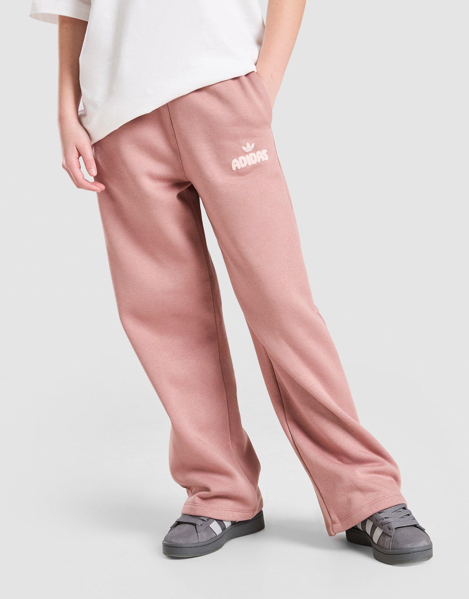 adidas Originals Girls' Logo Wide Leg Joggers