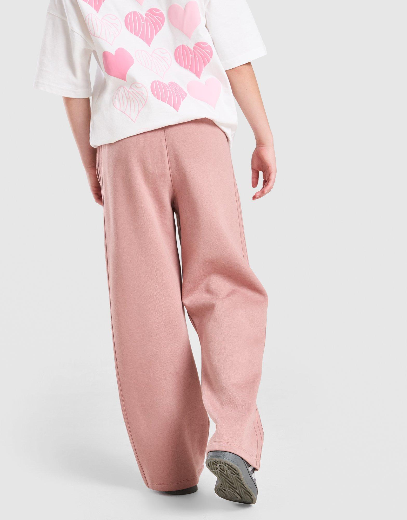 adidas Originals Girls' Logo Wide Leg Joggers