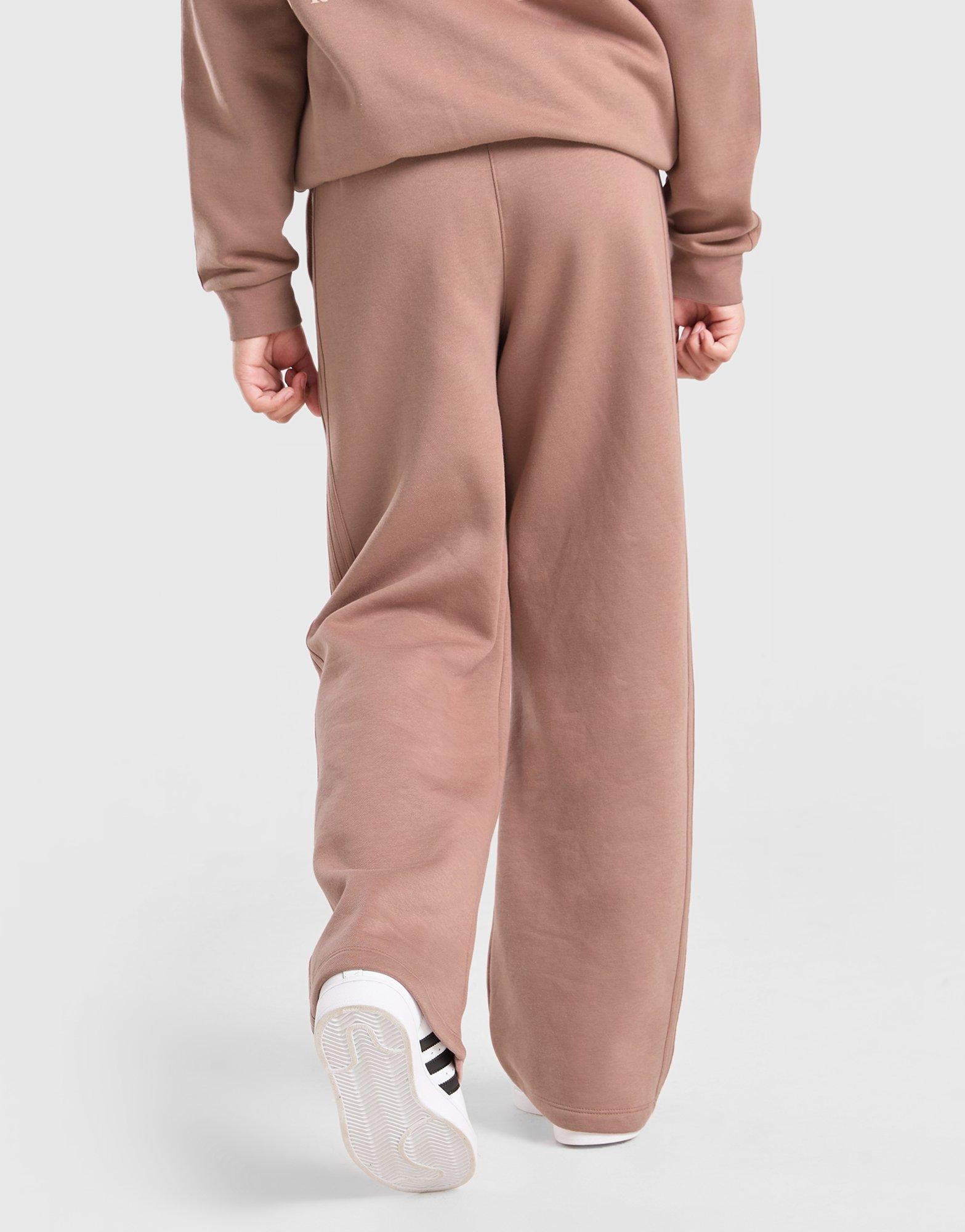 adidas Originals Girls' Logo Wide Leg Joggers