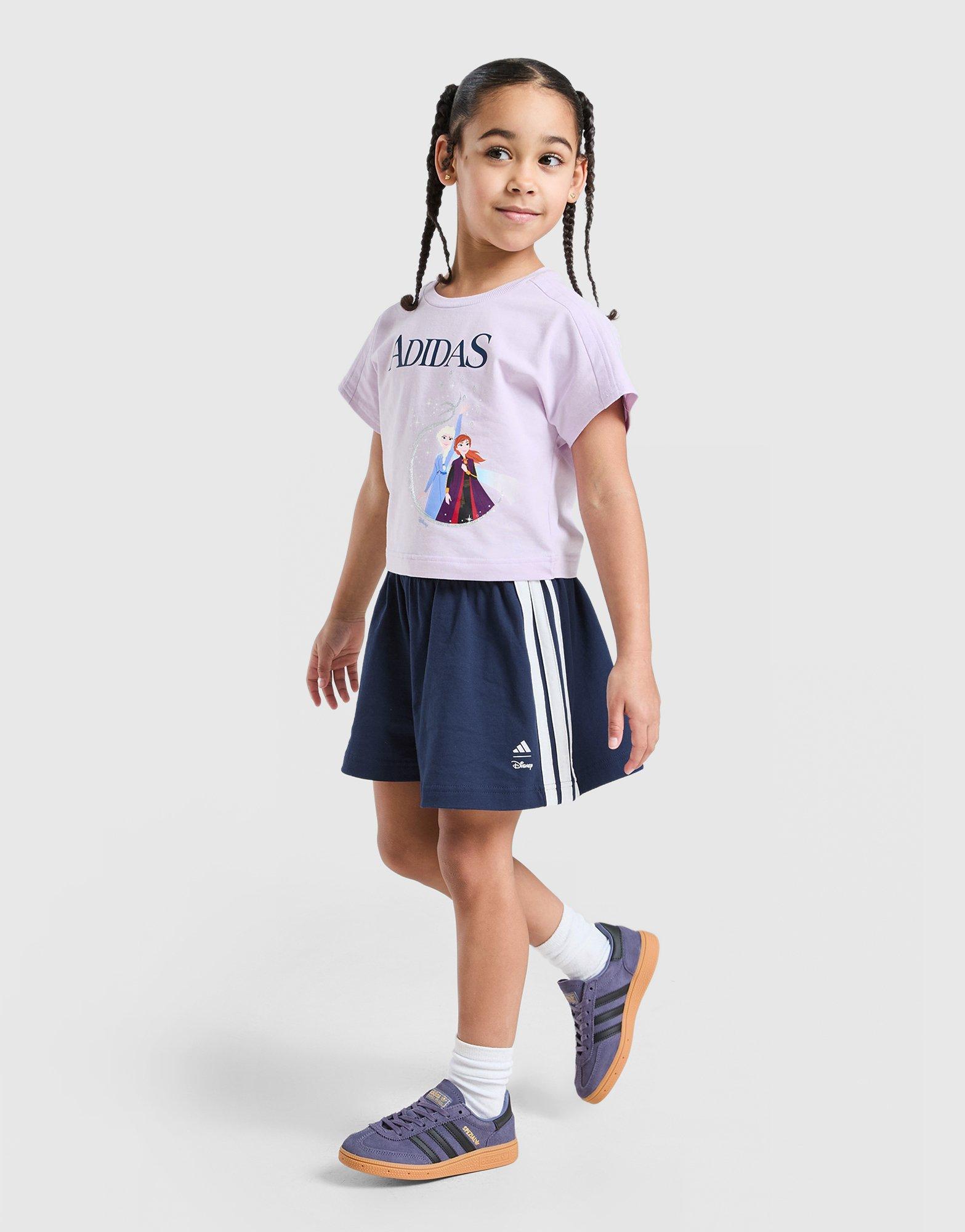 adidas Originals Set da 2 Maglietta e Pantaloncini Frozen Bambina