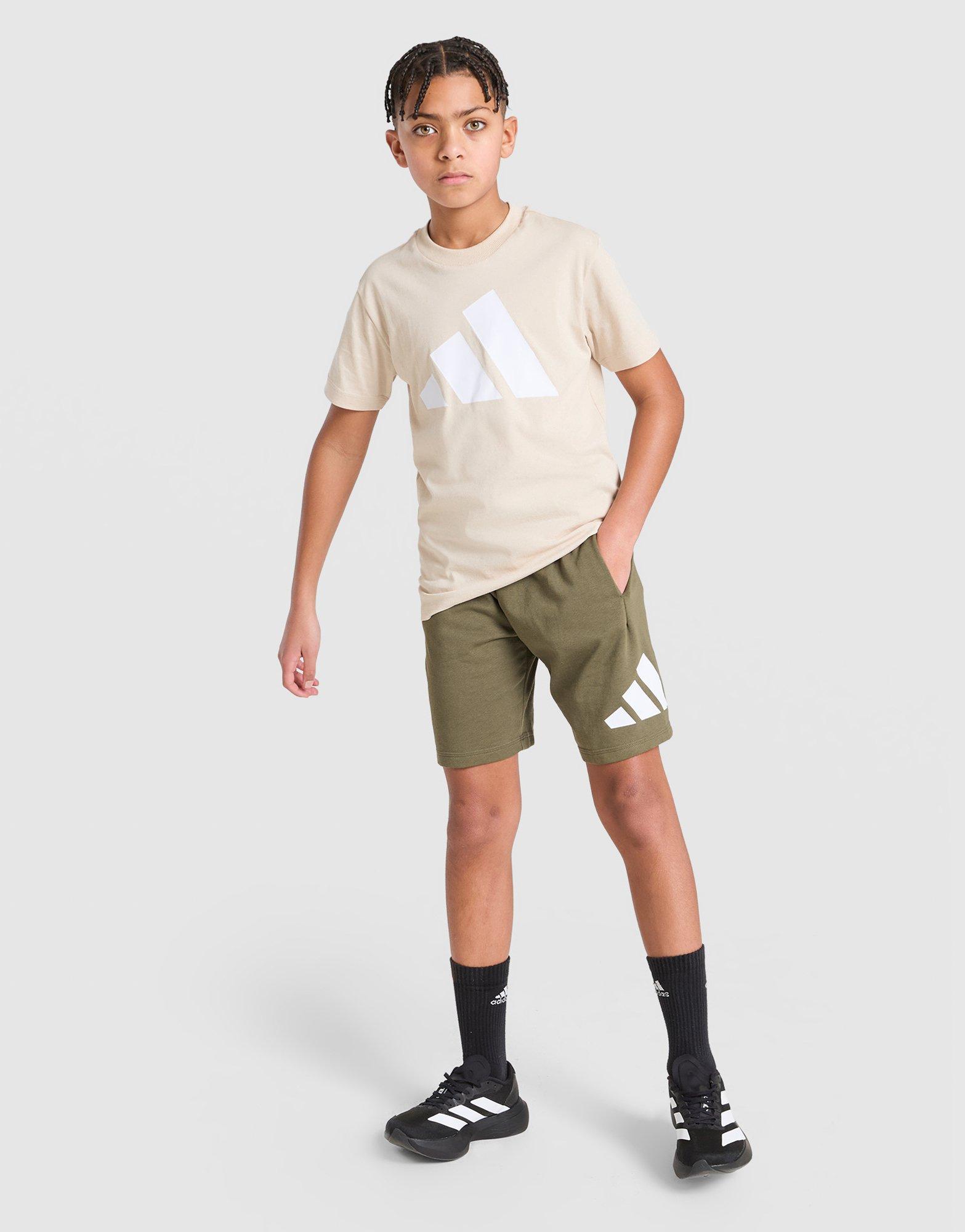 adidas Badge Of Sport Large Logo T-Shirt/Short Set Junior