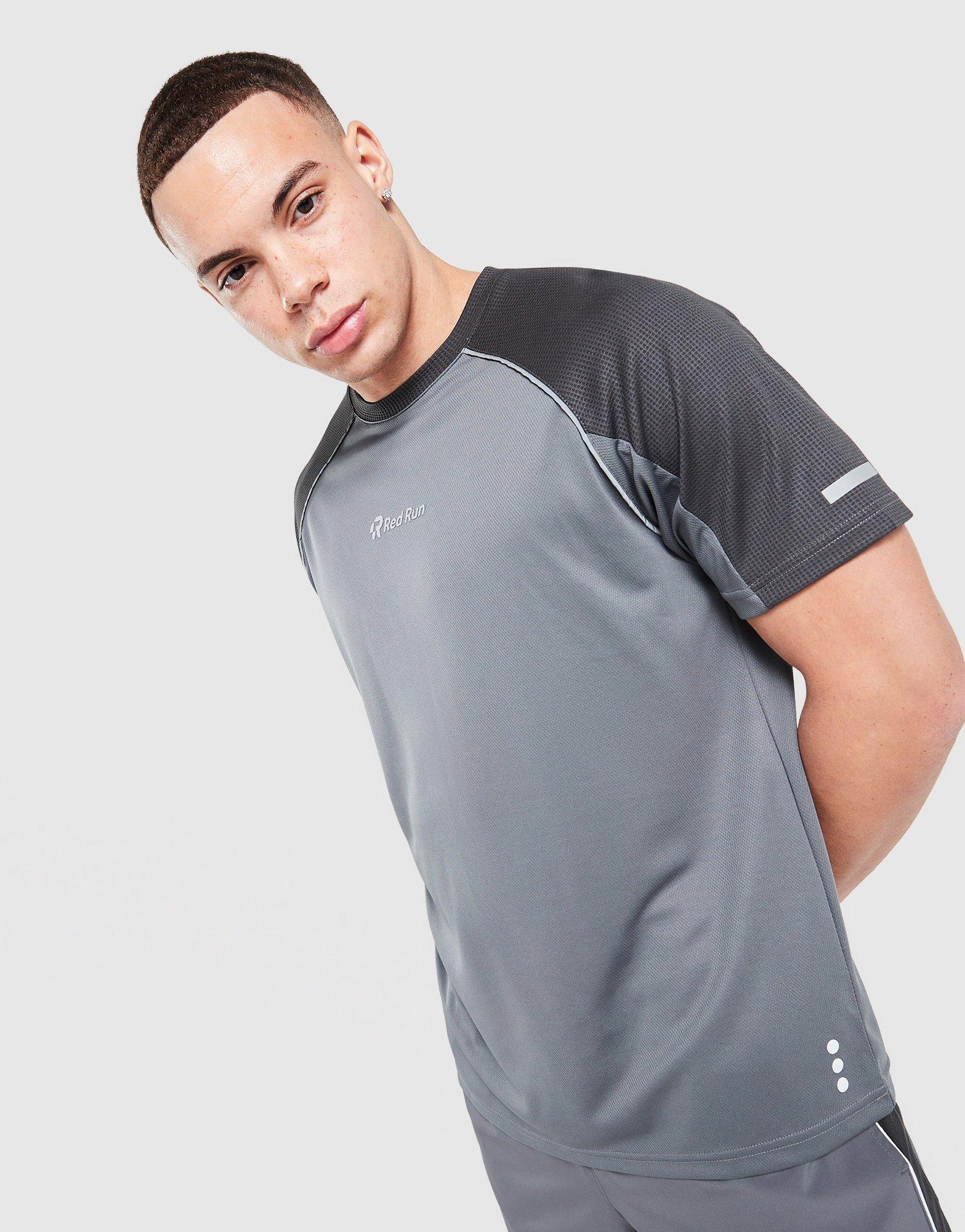 Red Run Activewear Titanium Technical Runner T-Shirt