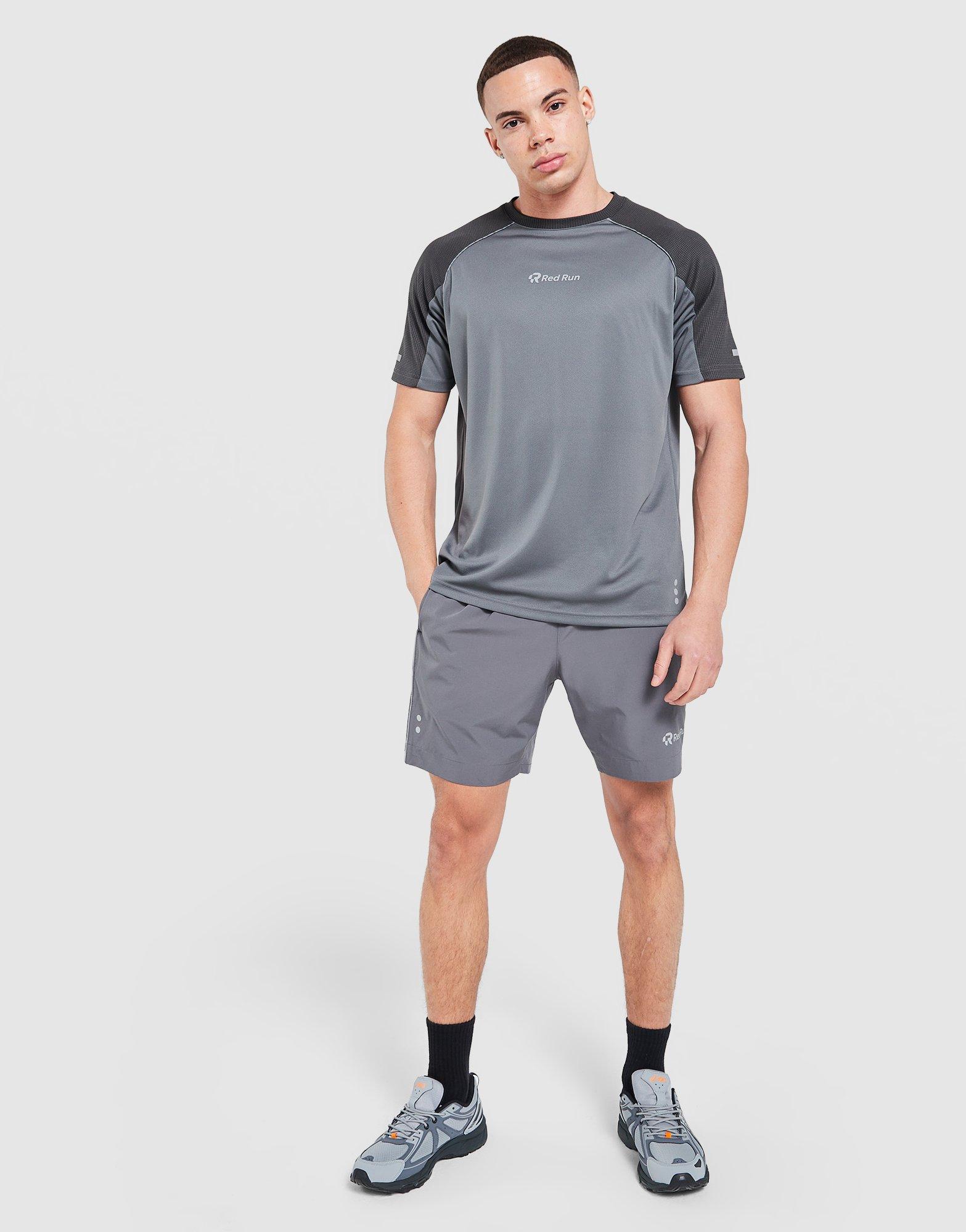 Red Run Activewear Titanium Technical Runner T-Shirt