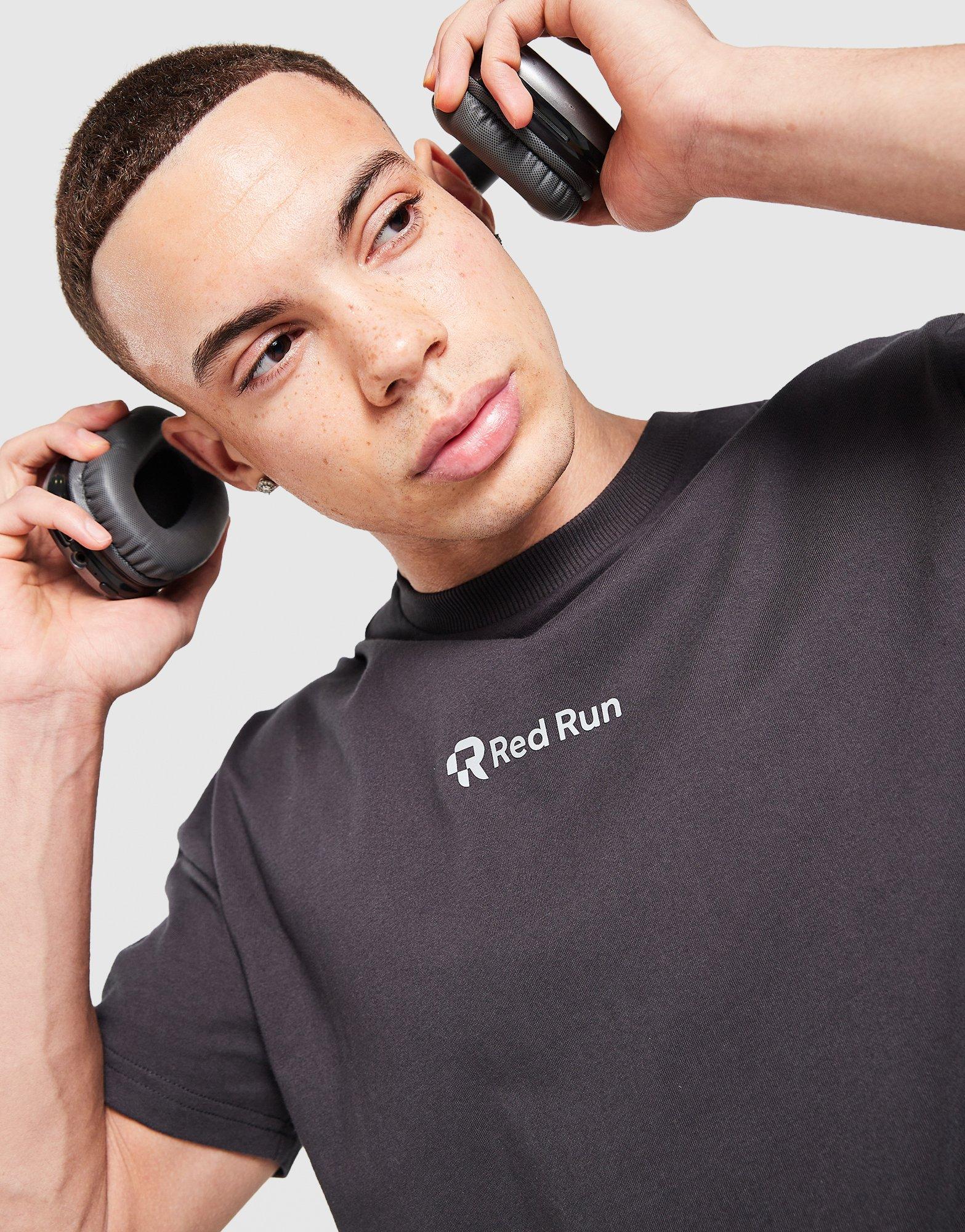 Red Run Activewear Titanium Cotton T-Shirt