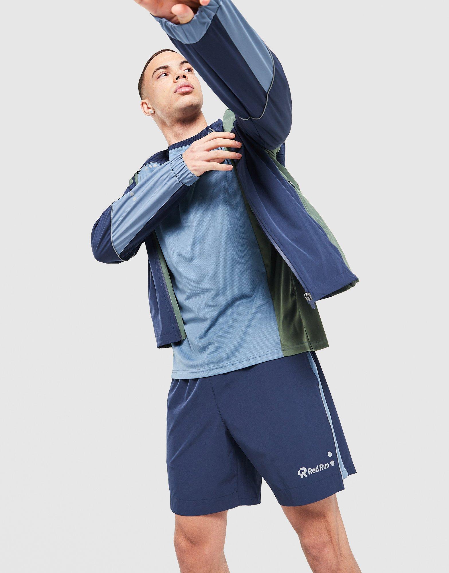 Red Run Activewear Pantaloncino Sportivo Panelled Midnight Moss