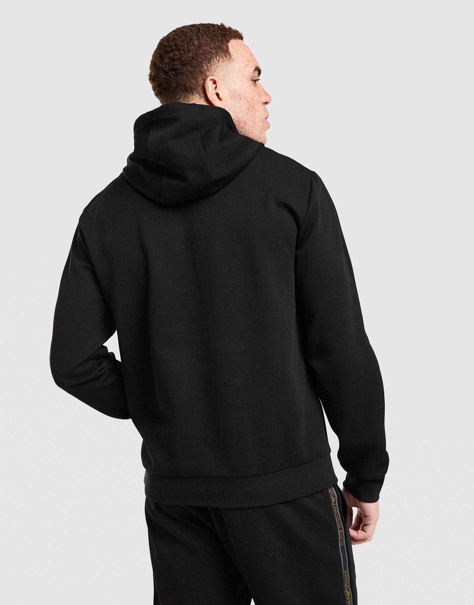 EA7 Emporio Armani Tape Centre Logo Overhead Hoodie