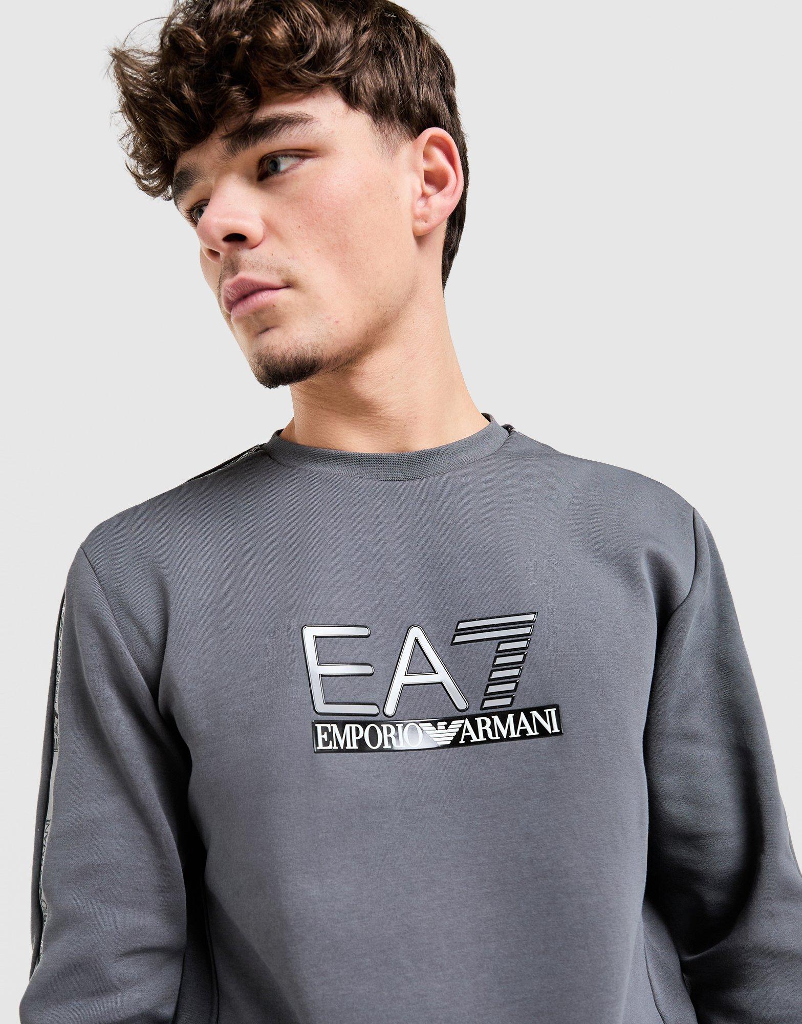 EA7 Emporio Armani Tape Logo Crew Sweatshirt