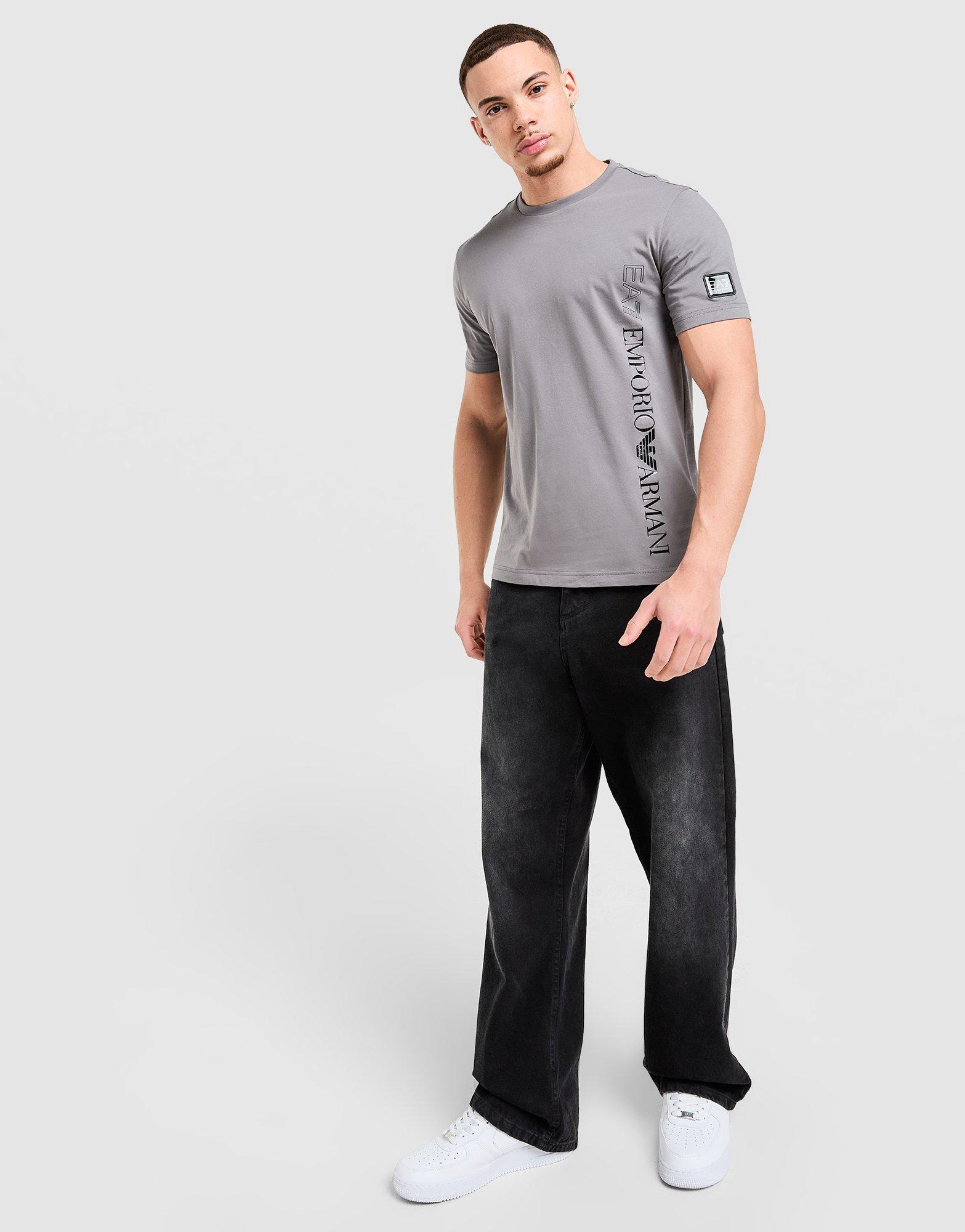 EA7 Emporio Armani Badge Vertical Logo T-Shirt
