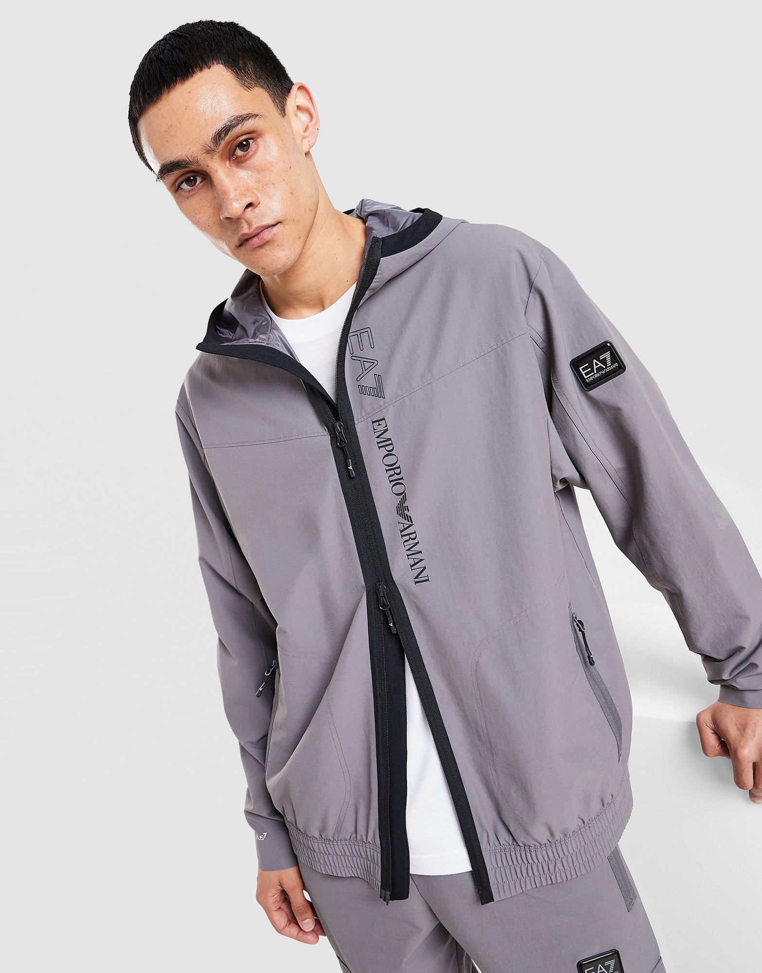 Grey EA7 Woven Jacket - JD Sports Global