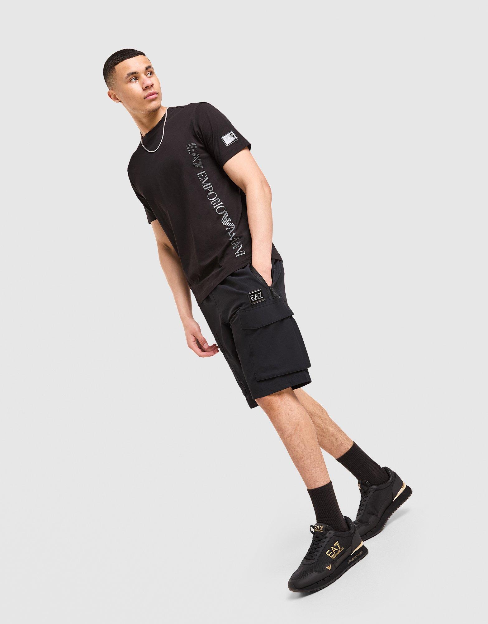 EA7 Emporio Armani Badge Woven Cargo Shorts