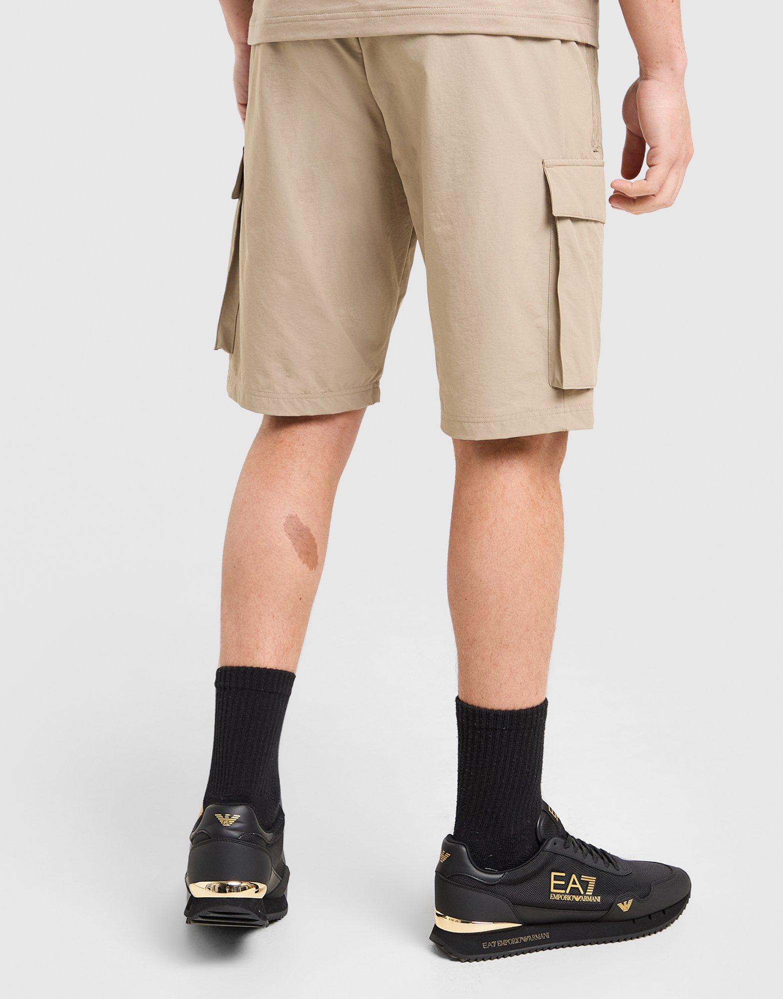 EA7 Emporio Armani Badge Woven Cargo Shorts