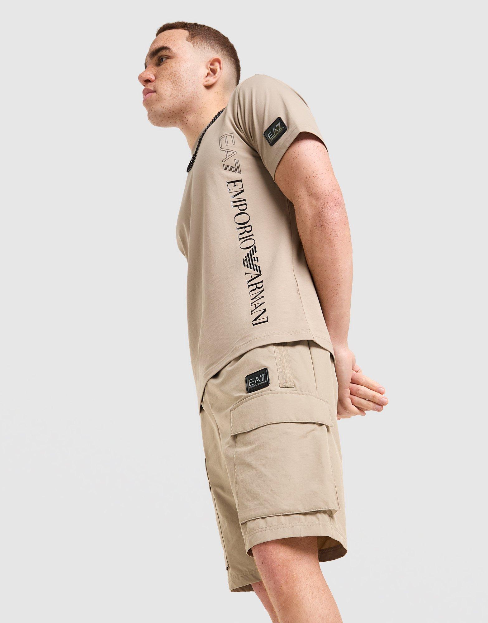 EA7 Emporio Armani Badge Woven Cargo Shorts
