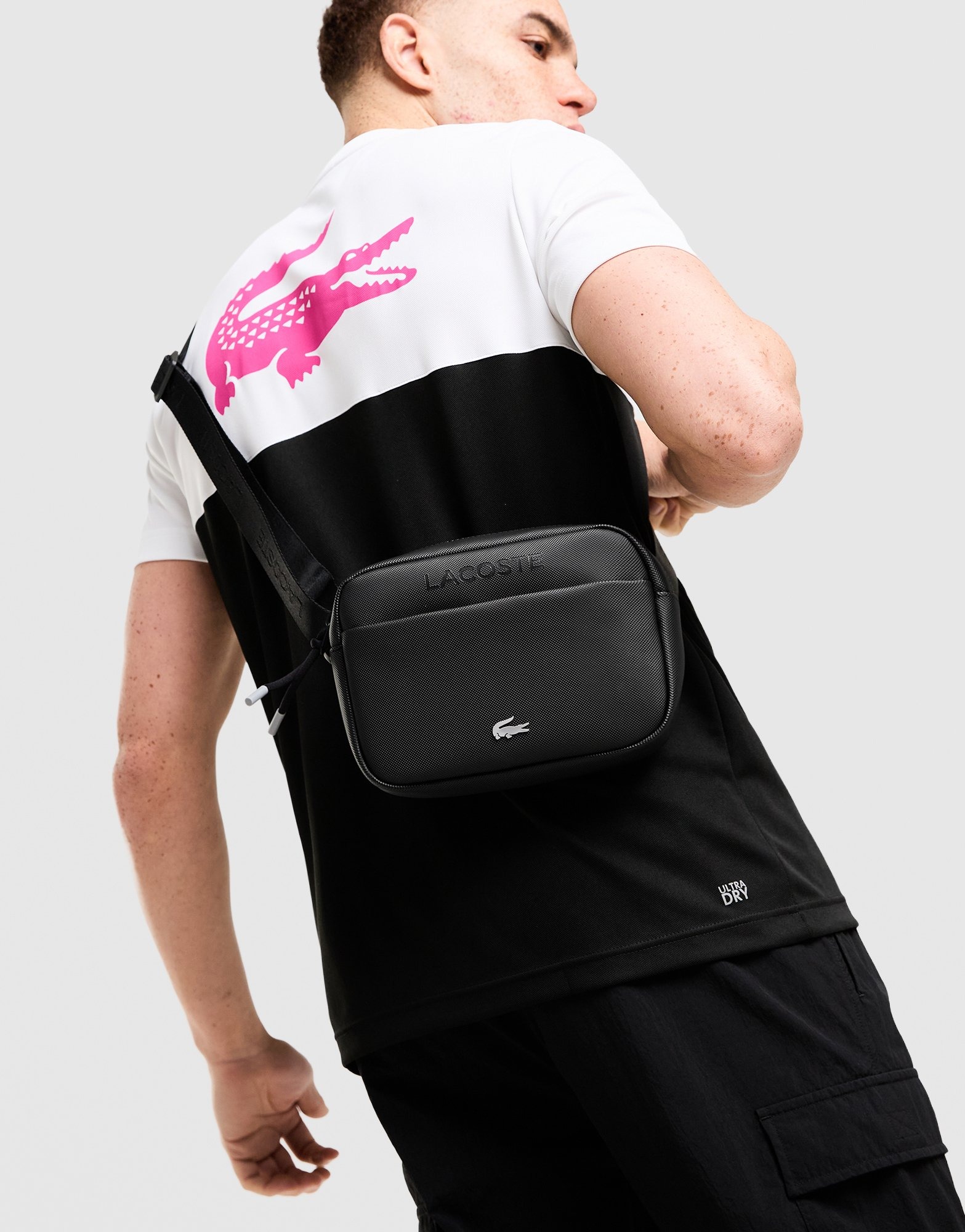 LACOSTE ブラック ボディバッグ　レザー　ブラック　ショルダーバック 楽天市場】ラコステ ショルダーバッグ レディース シャンタコ