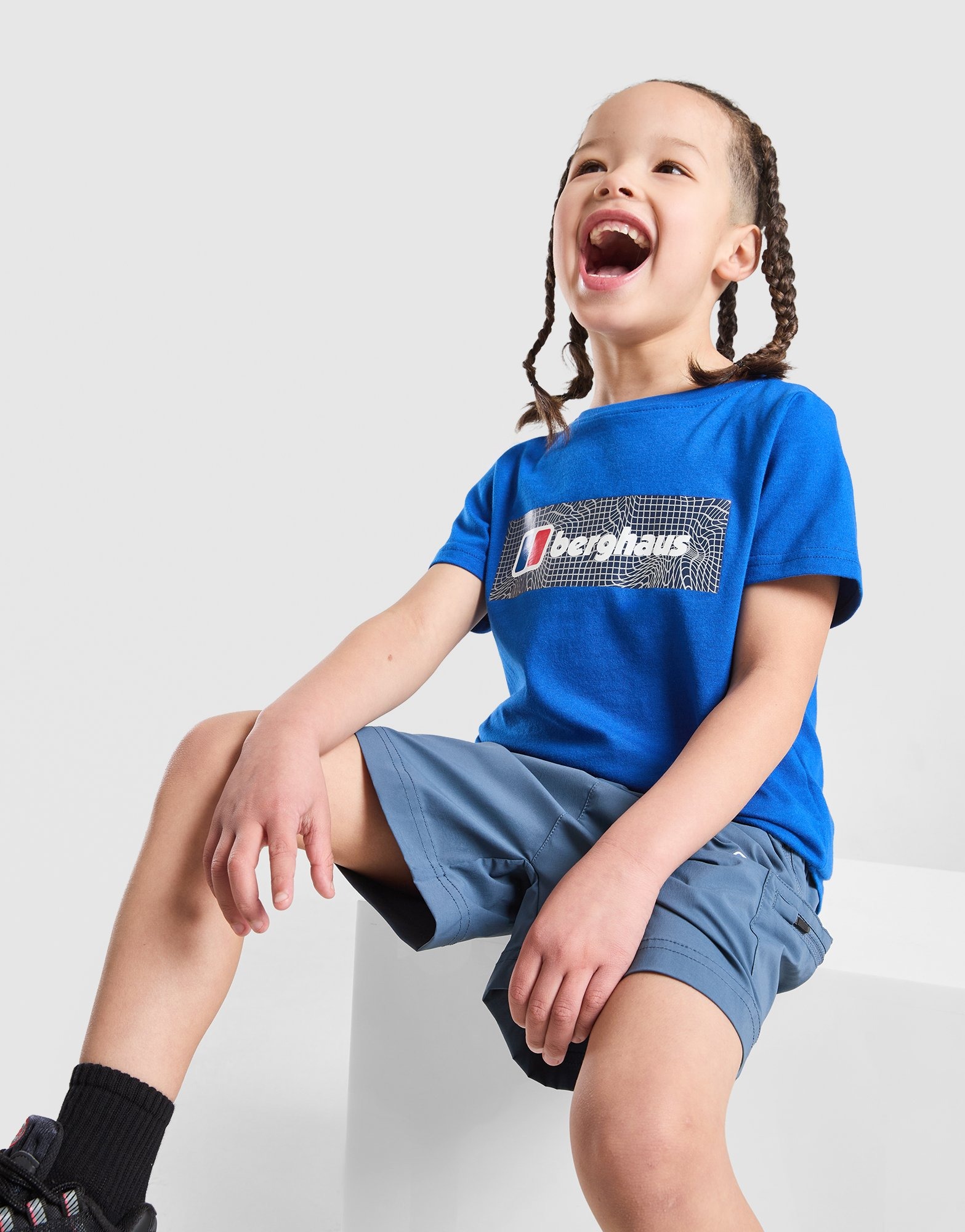 Blue Berghaus Grid T-Shirt/Shorts Set Children - JD Sports Sverige