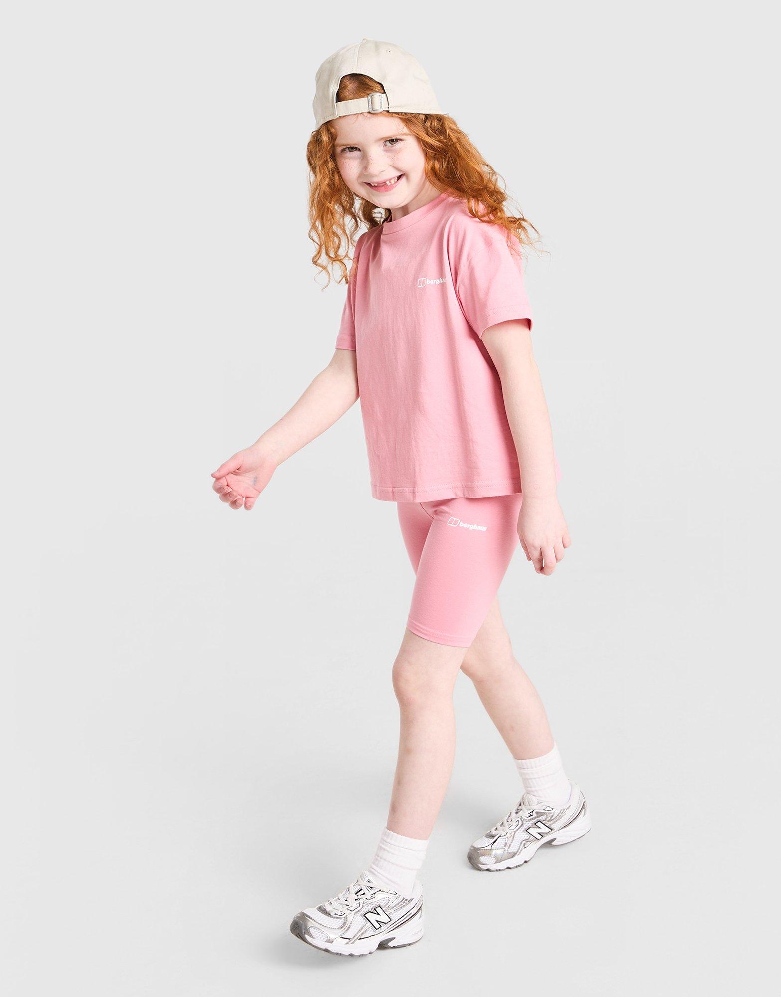 Berghaus Girls' Full Box Logo T-Shirt/Shorts Set Children