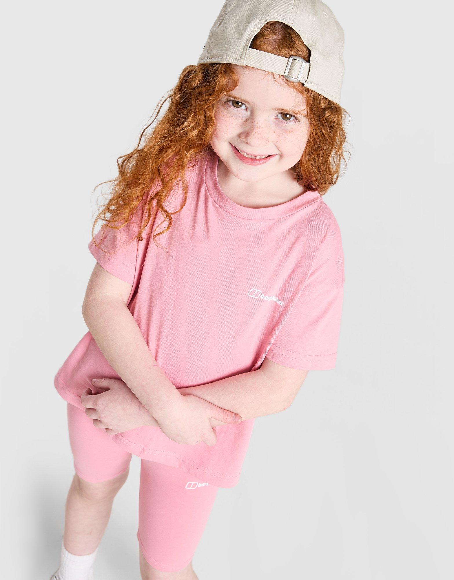 Berghaus Girls' Full Box Logo T-Shirt/Shorts Set Children