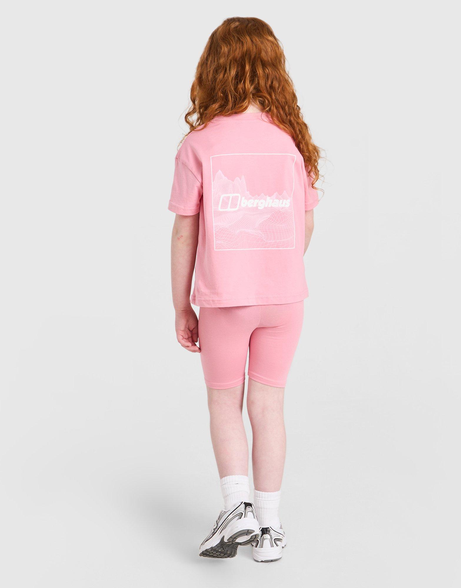 Berghaus Girls' Full Box Logo T-Shirt/Shorts Set Children