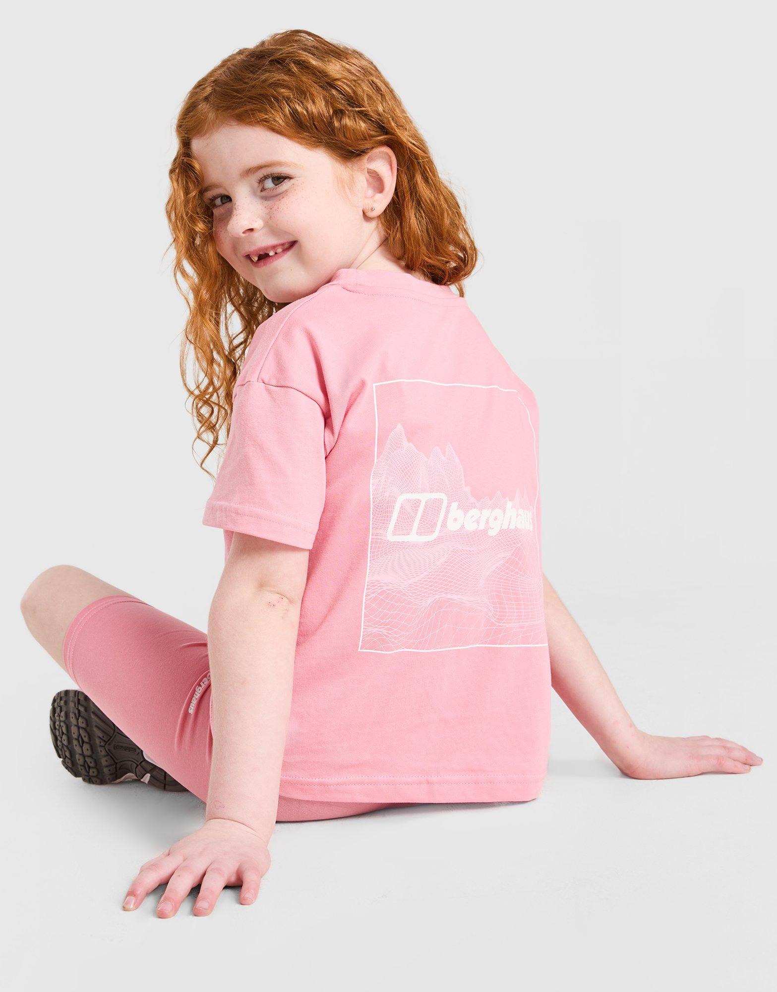 Berghaus Girls' Full Box Logo T-Shirt/Shorts Set Children