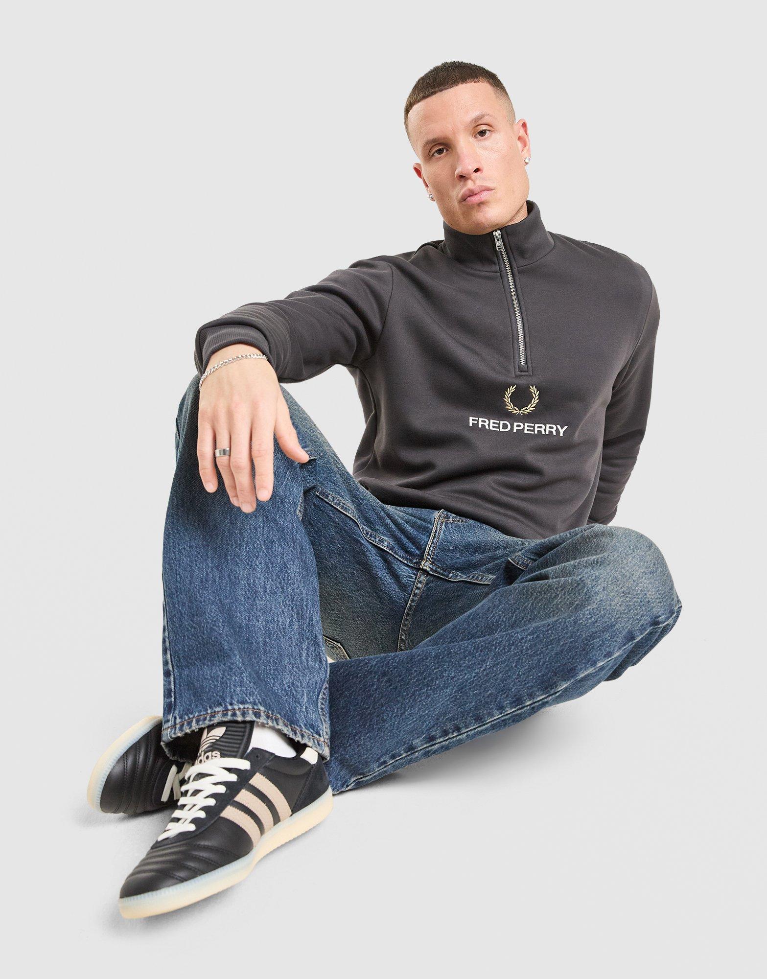 Fred Perry Original Stack 1/2 Zip Sweatshirt