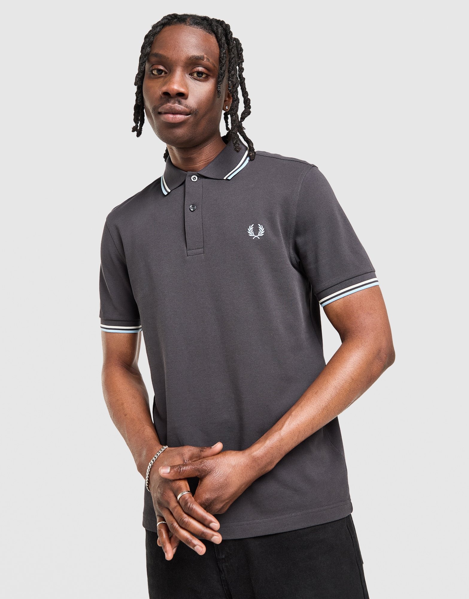 Fred Perry Twin Tipped Poloshirt Grau - JD Sports Österreich
