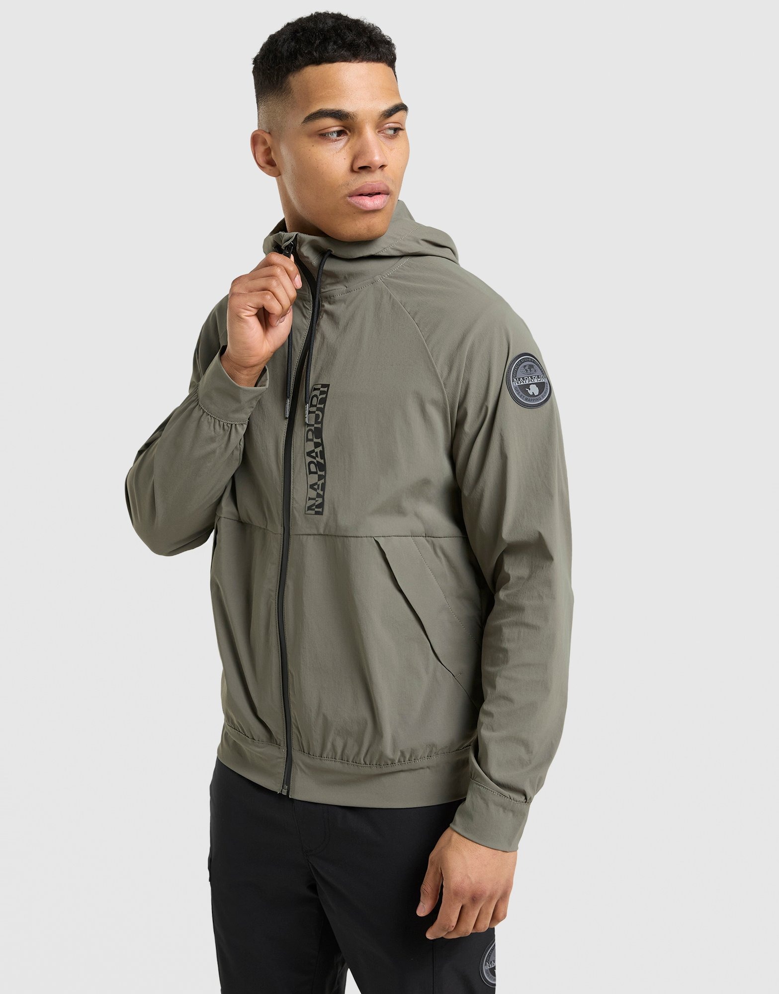 Green Napapijri Lockroy Full Zip Jacket | JD Sports UK