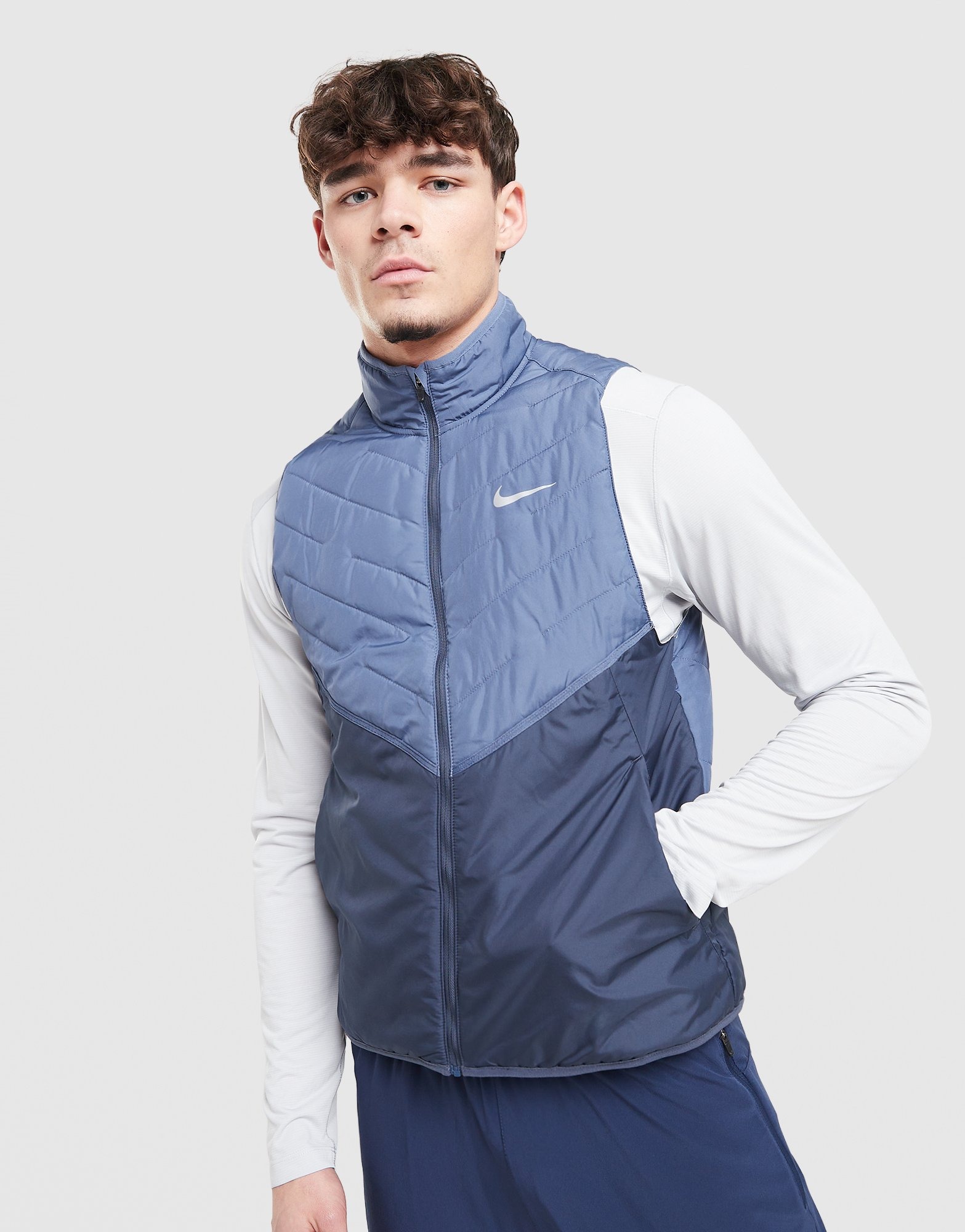 Blue Nike Synthetic Repel Gilet - JD Sports Global