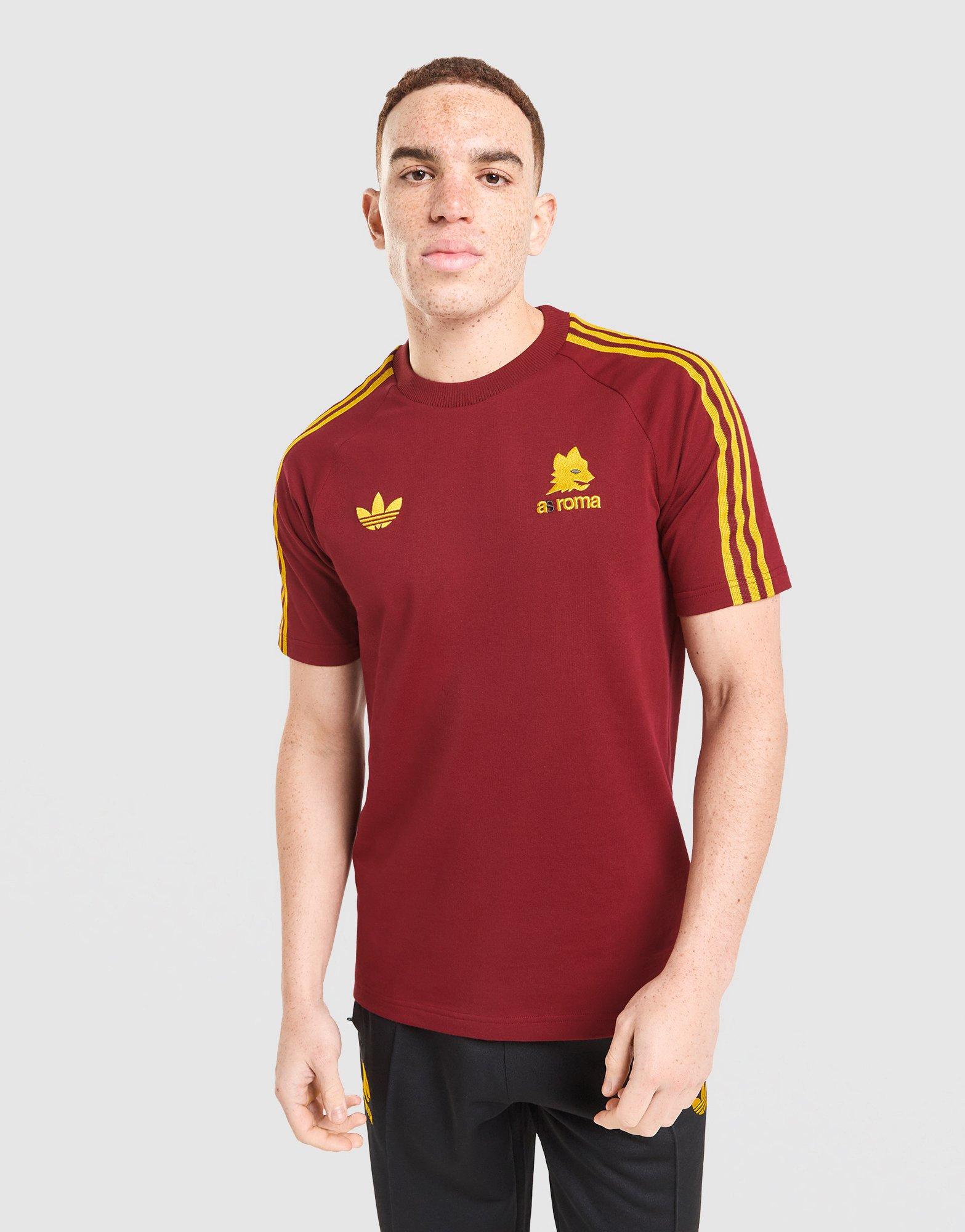 Yellow adidas Originals AS Roma OG Crew Sweatshirt - JD Sports Ireland