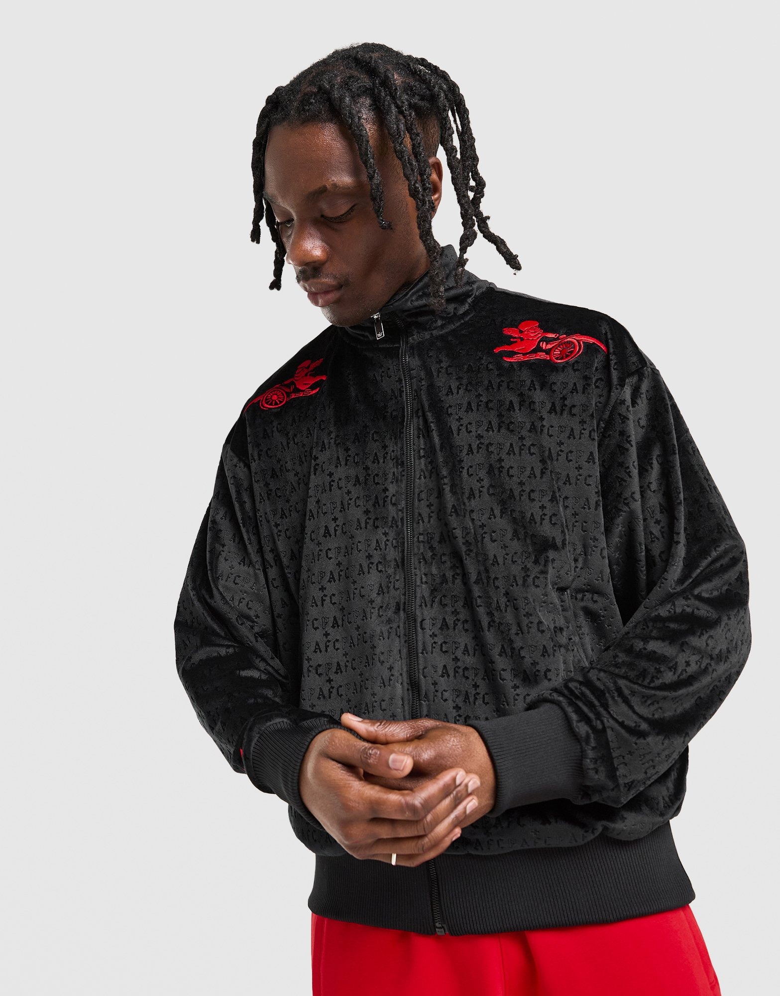 adidas Arsenal Culturewear Trainingsjack 2024-2025 Donkerrood