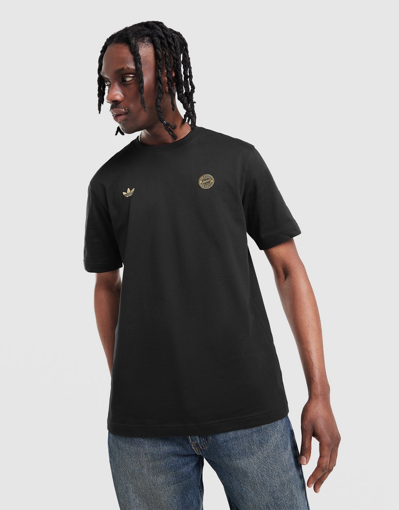 Black adidas Originals FC Bayern Munich T-Shirt | JD Sports UK