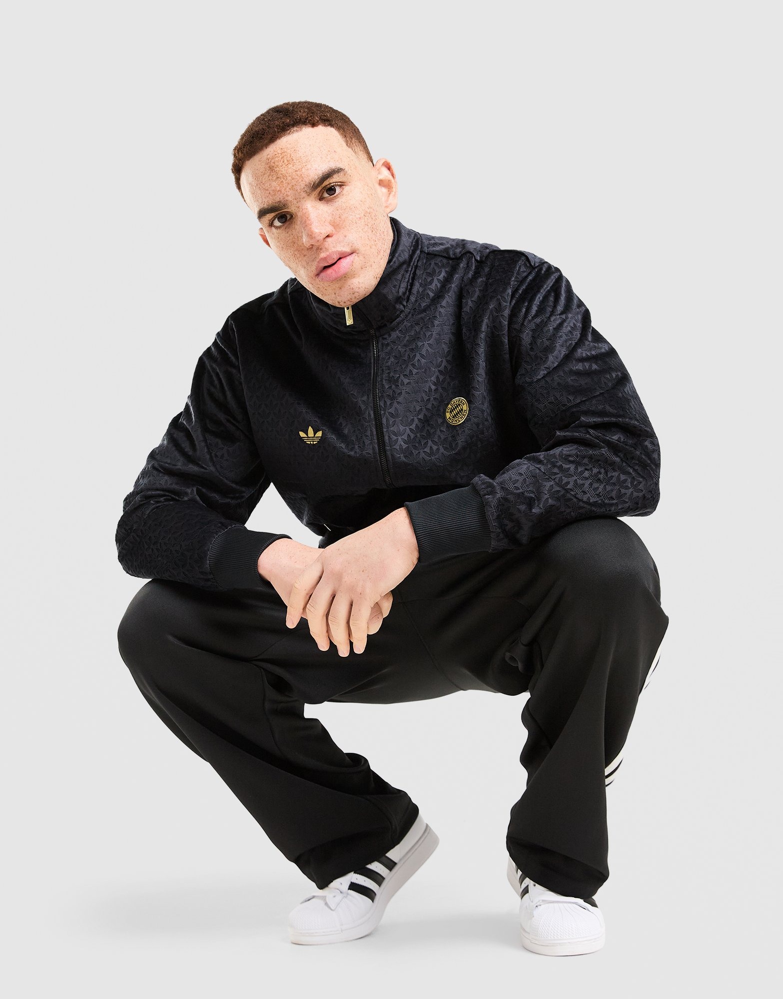Black adidas Originals FC Bayern Munich Track Top - JD Sports Global