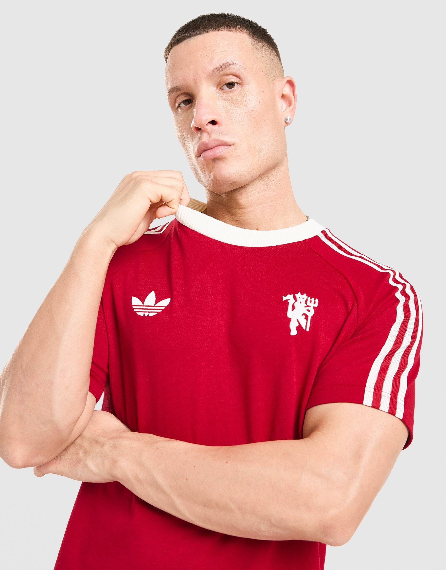 Red adidas Originals Manchester United FC OG T-Shirt - JD Sports