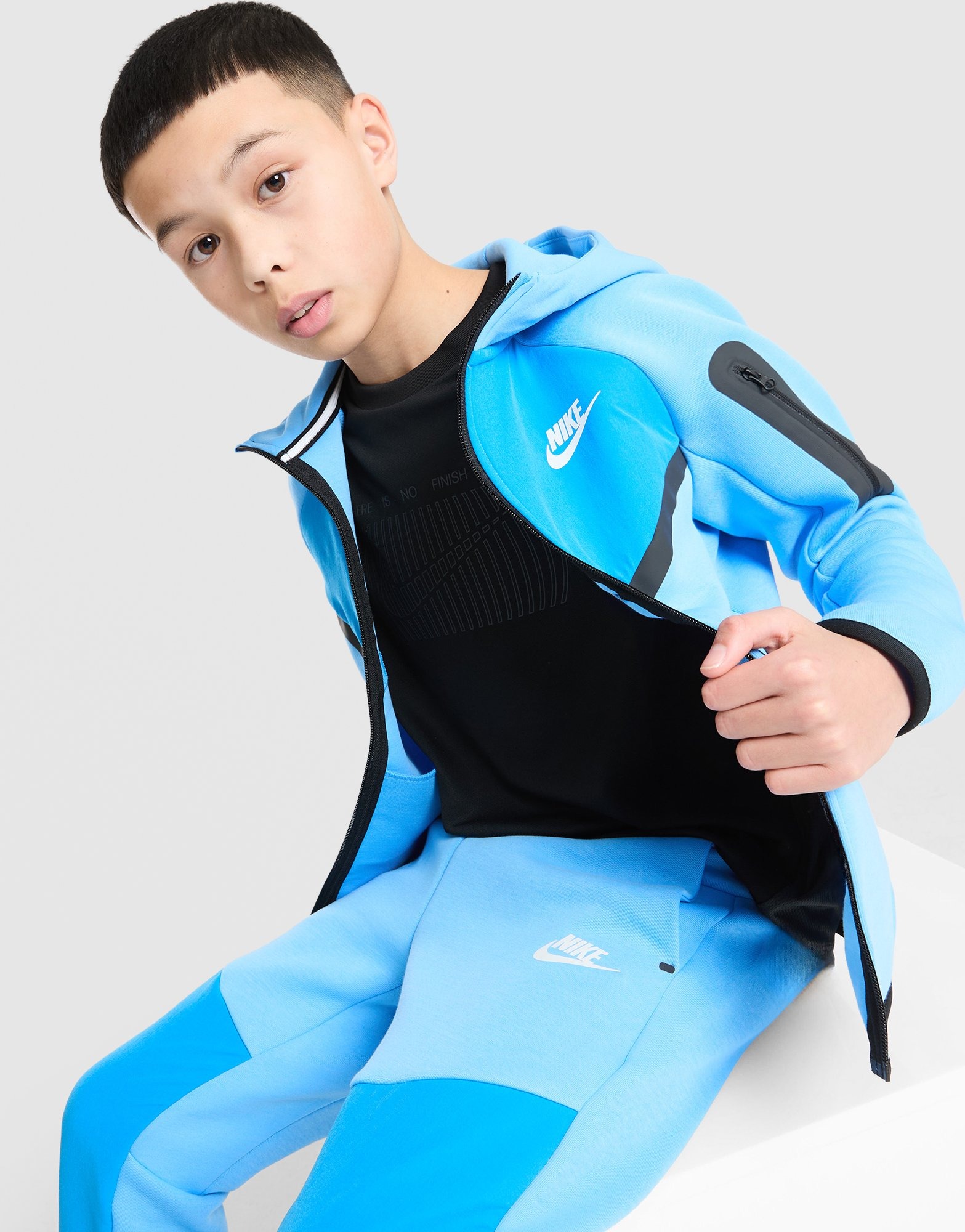 Nike Tech Mix Full Zip Hoodie Junior