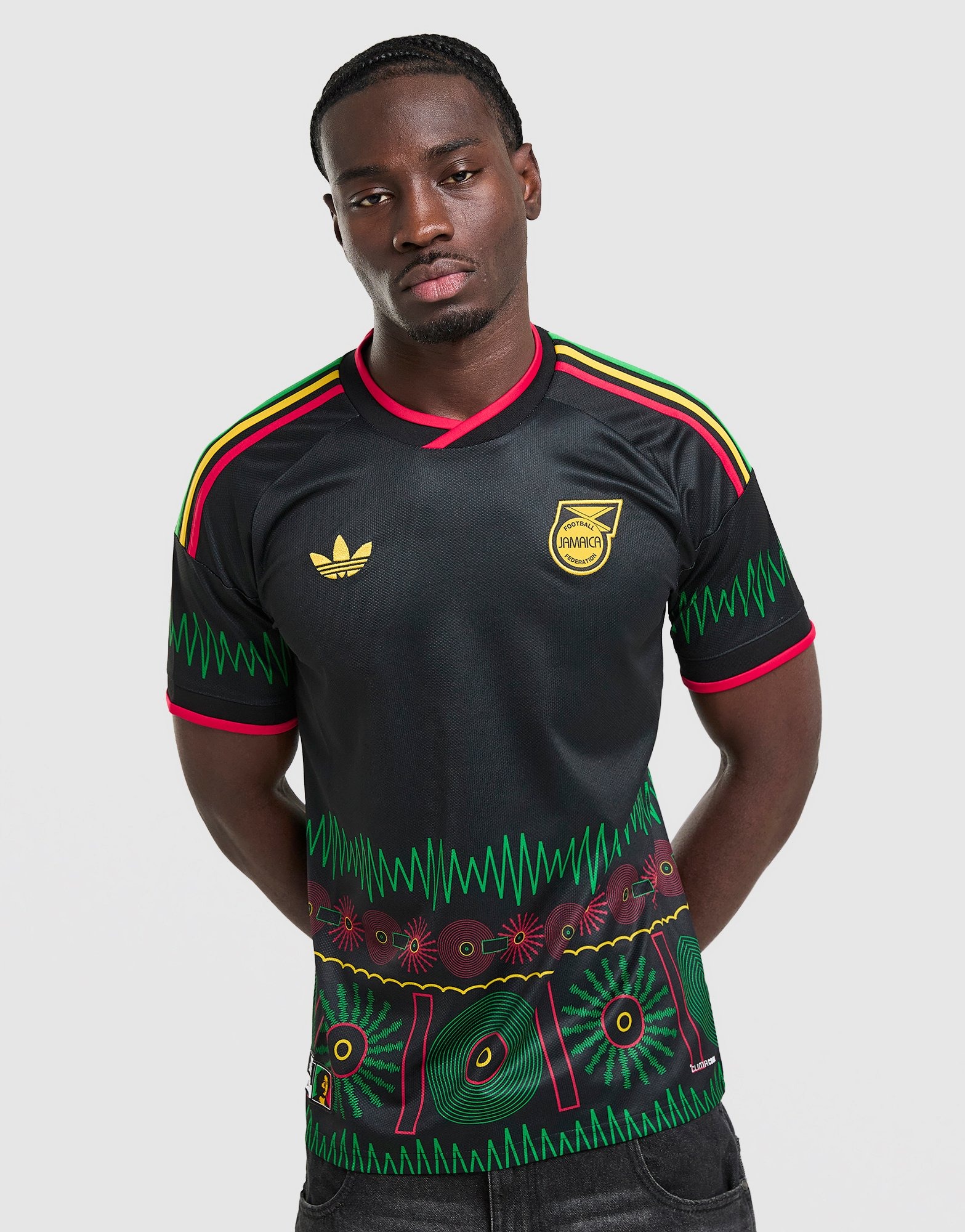 Black adidas Jamaica 26 X Bob Marley Away Jersey - JD Sports Global