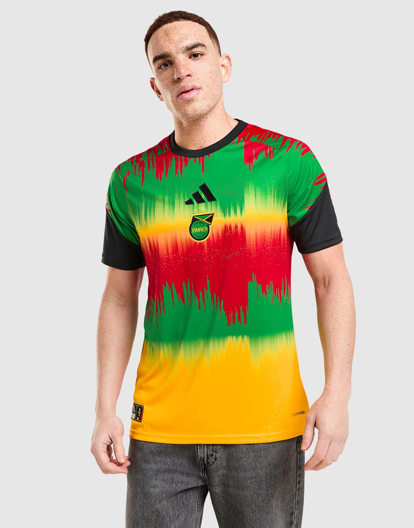 Yellow adidas Jamaica 2026 Pre Match Home Shirt - JD Sports Global