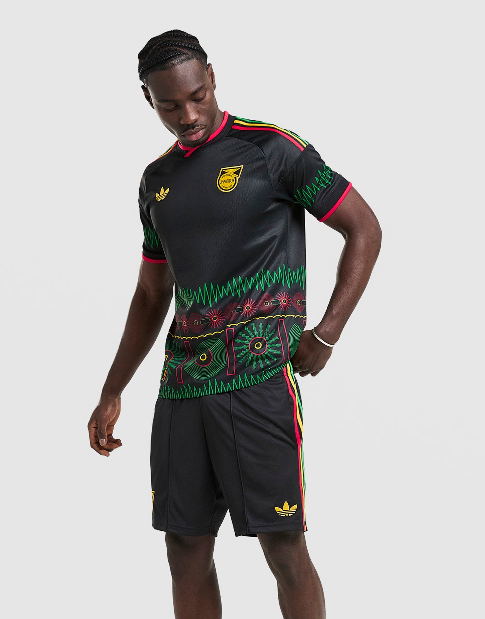 Black adidas Originals Jamaica 2026 Away Shorts - JD Sports Global