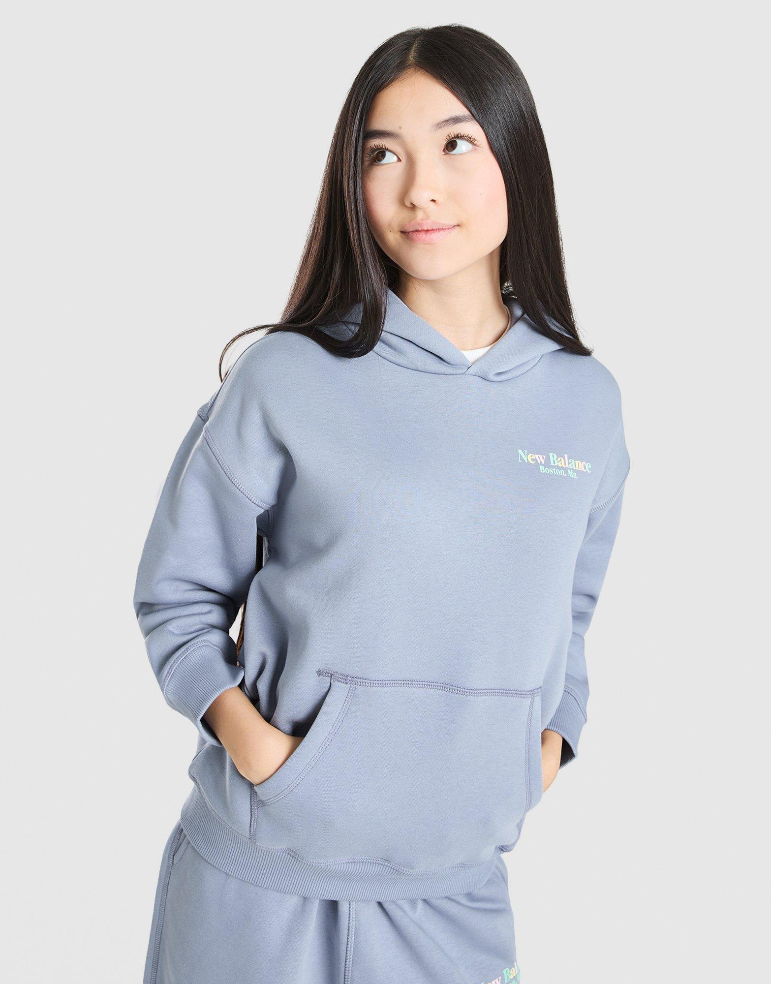 New Balance Girls' Tonal Logo Hoodie Junior