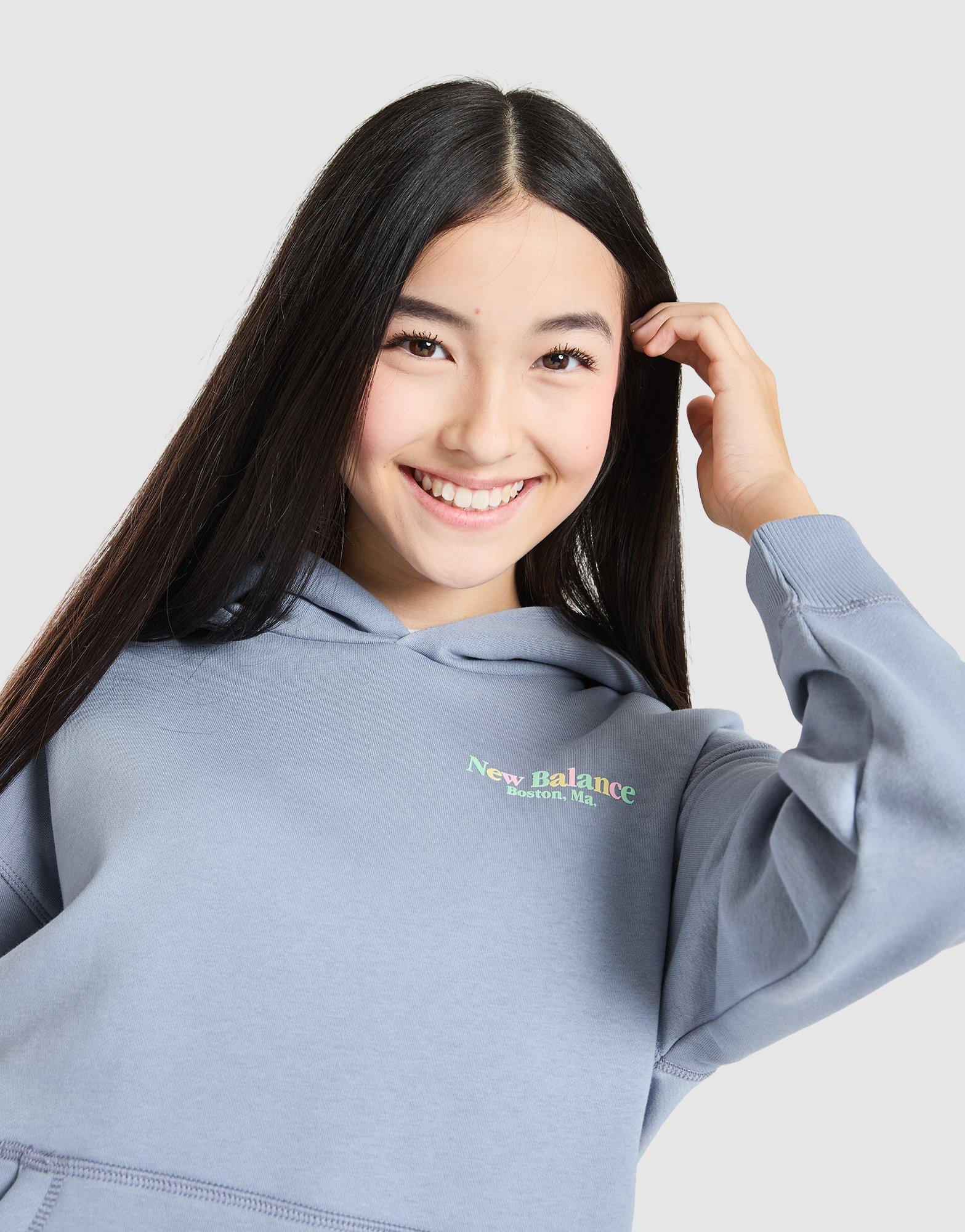 New Balance Girls' Tonal Logo Hoodie Junior