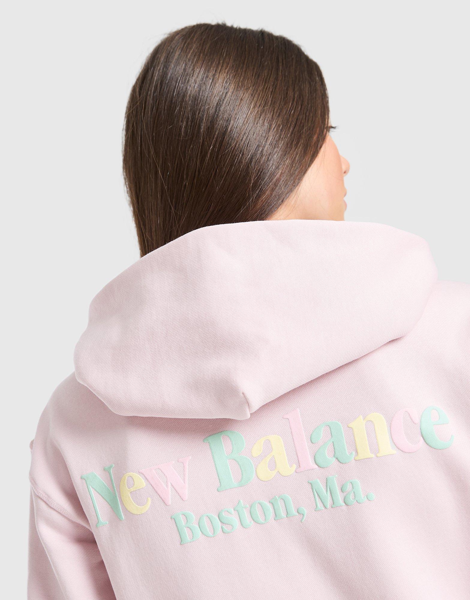 New Balance Girls' Tones Cropped Full Zip Hoodie Junior