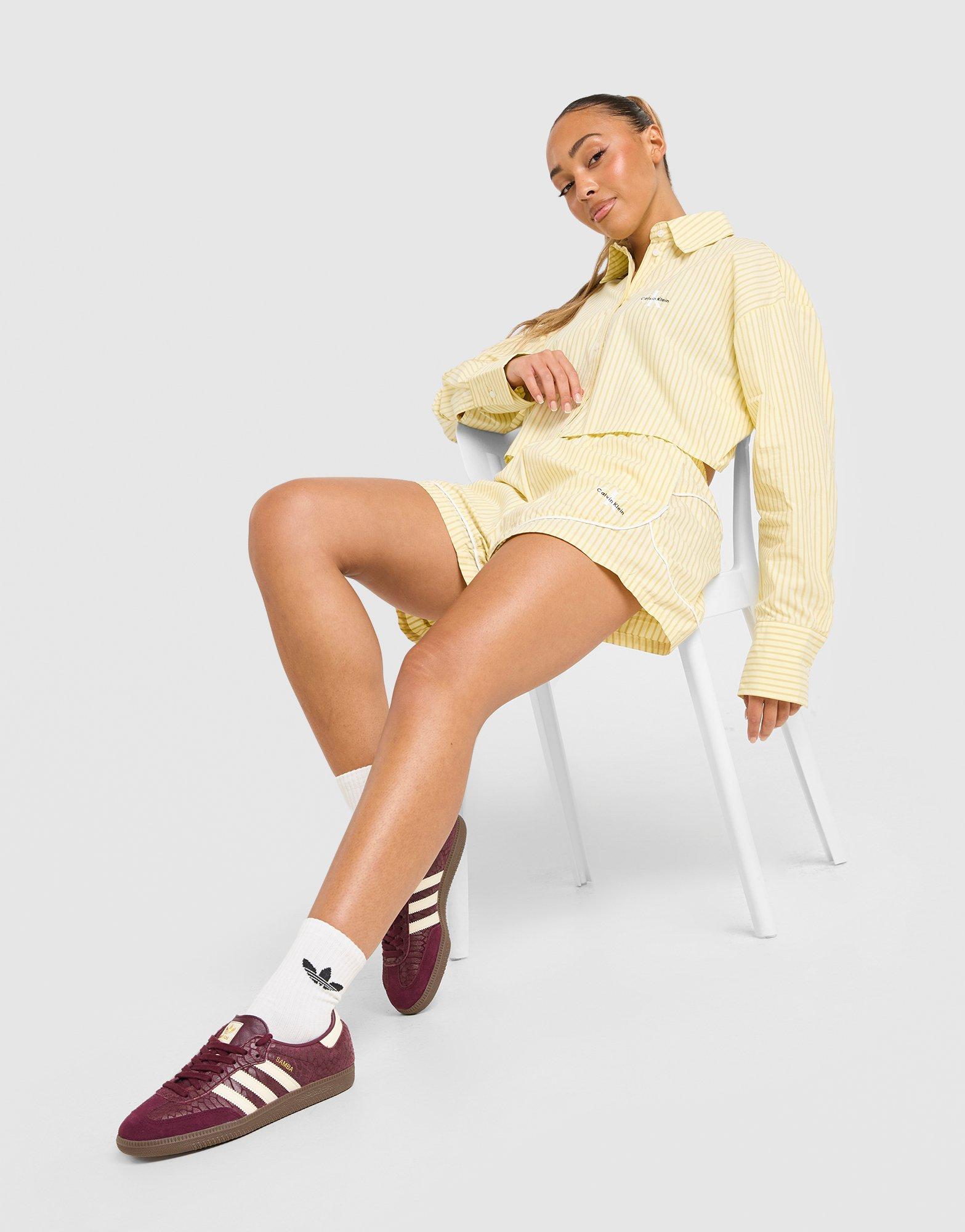 Calvin Klein Striped Poplin Shorts