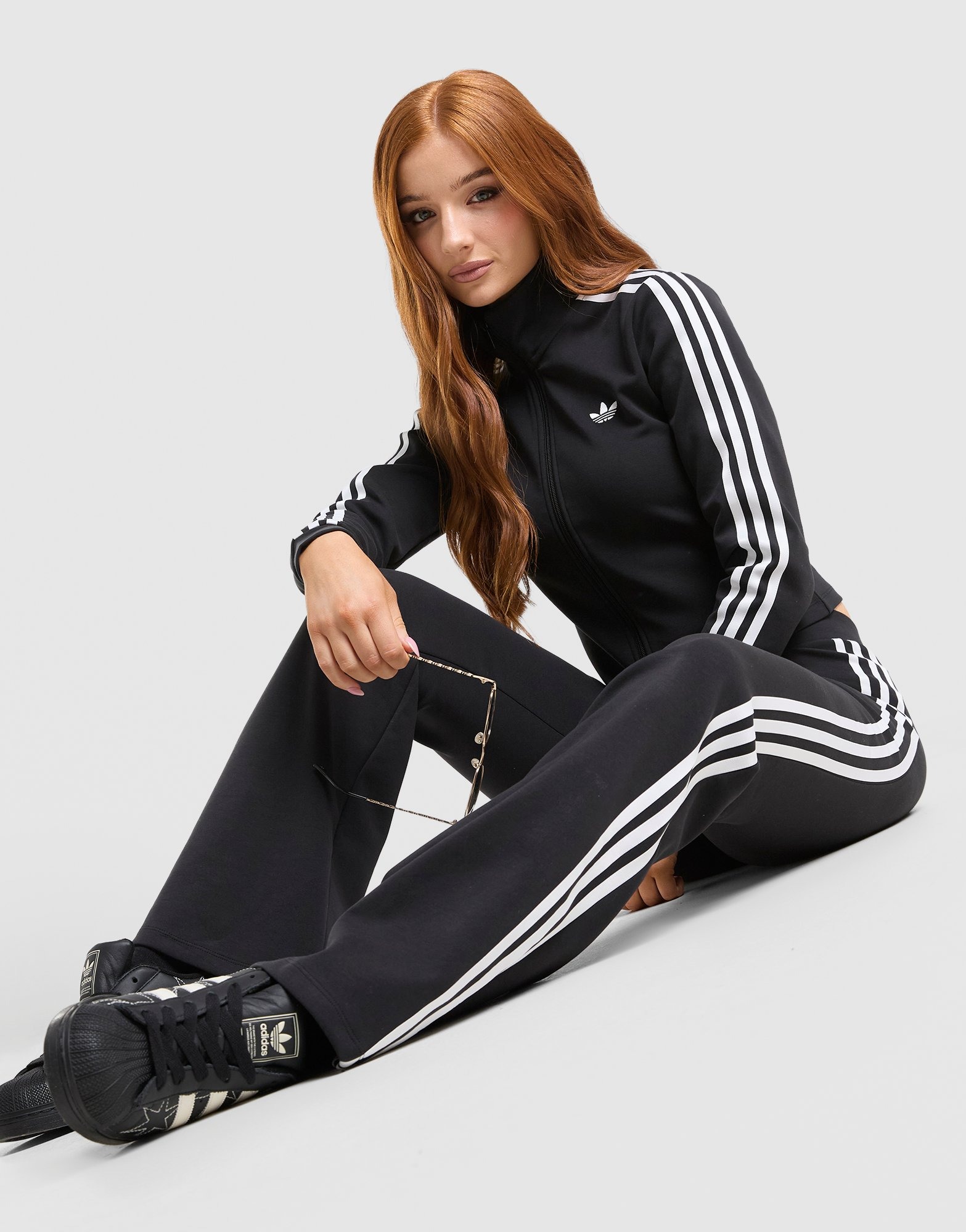 adidas Originals Low Rise 3-Stripes Track Pants em Preto - JD Sports ...
